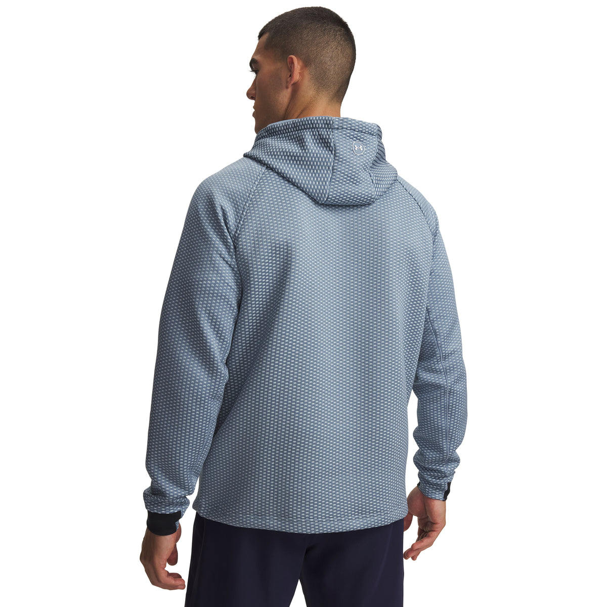 Under Armour Drive Pro Hybrid Men's Golf Hoodie - Blue Wind / White