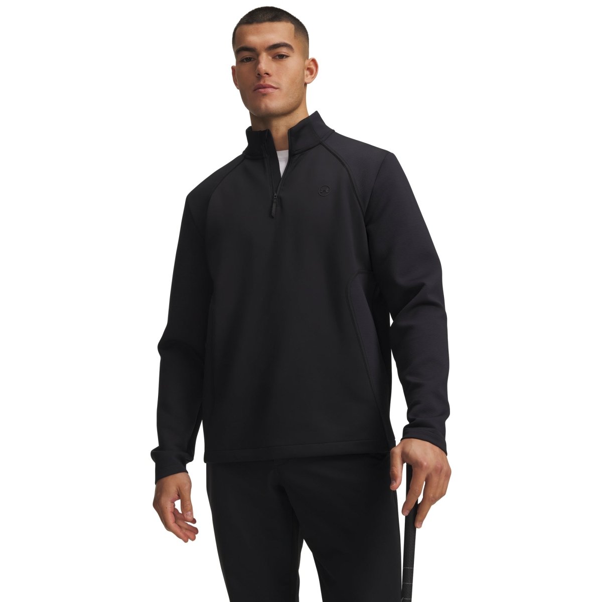 Under Armour Drive Midlayer Men's 1/4 Zip Jumper - Black - Under Armour