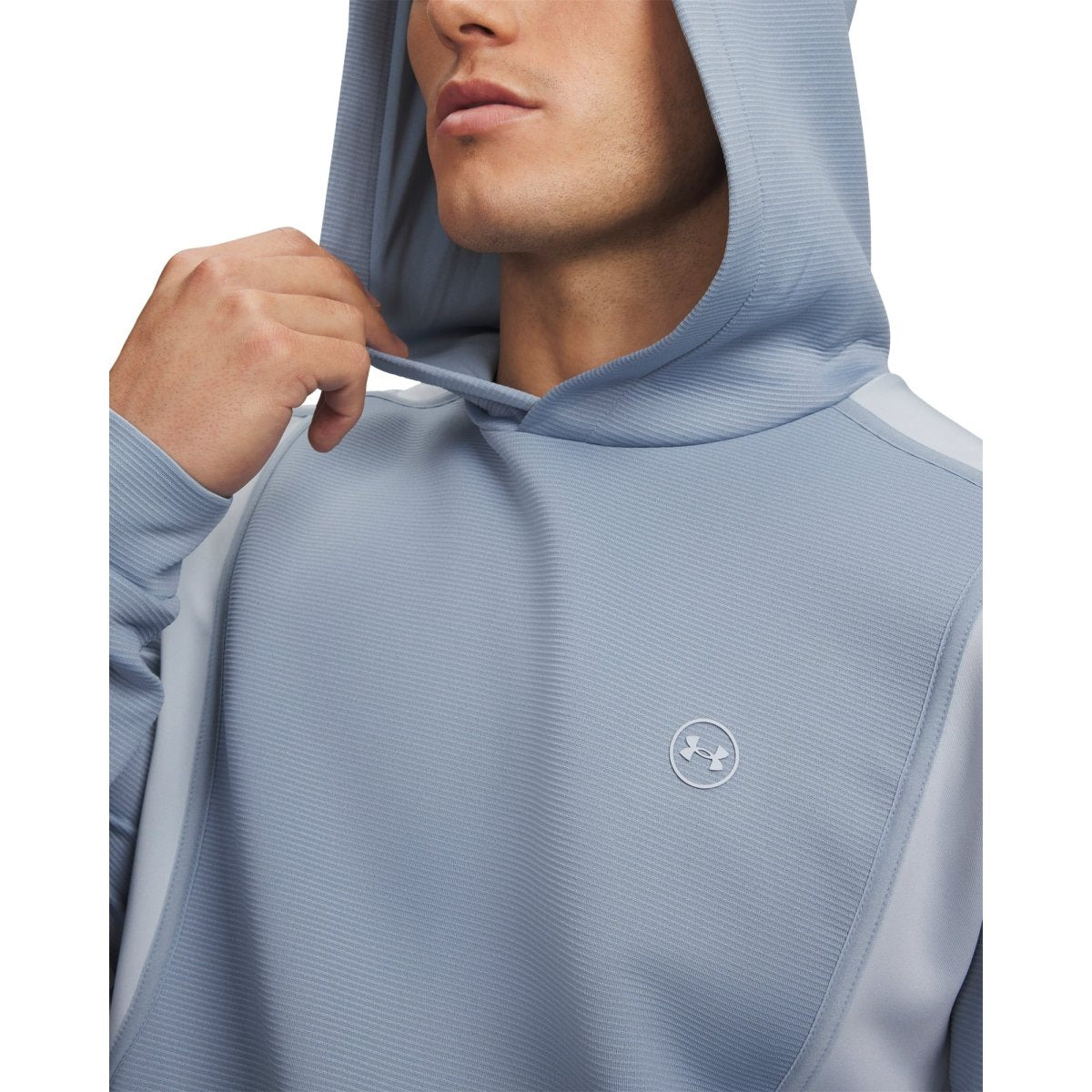Under Armour Drive Midlayer Men's Golf Hoodie - Blue Wind / Blue Fog - Under Armour