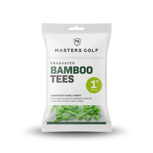 Masters Bamboo Graduated Lime Tees - 1" (25mm) - Evolution Golf | Masters Golf | Evolution Golf