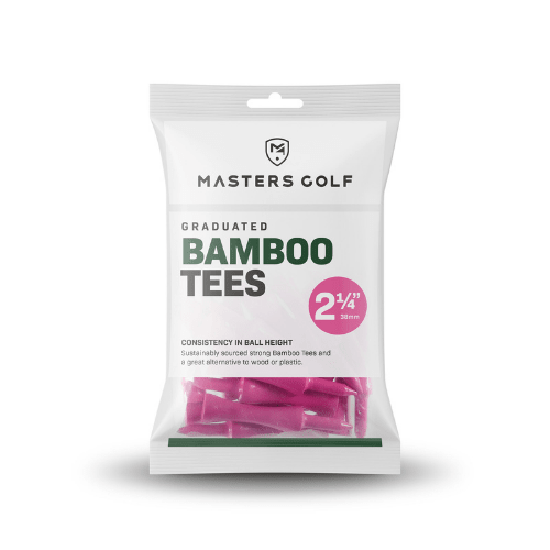 Masters Bamboo Graduated Pink Tees - 2 1/4" (38mm) - Masters Golf