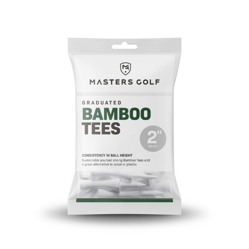 Masters Bamboo Graduated White Tees - 2" (51mm) - Evolution Golf | Masters Golf | Evolution Golf