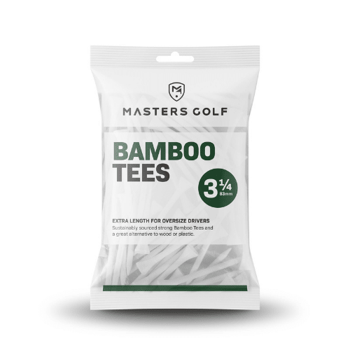 Masters Bamboo White Tees Small Bag - 3 1/4" (83mm) - Masters Golf