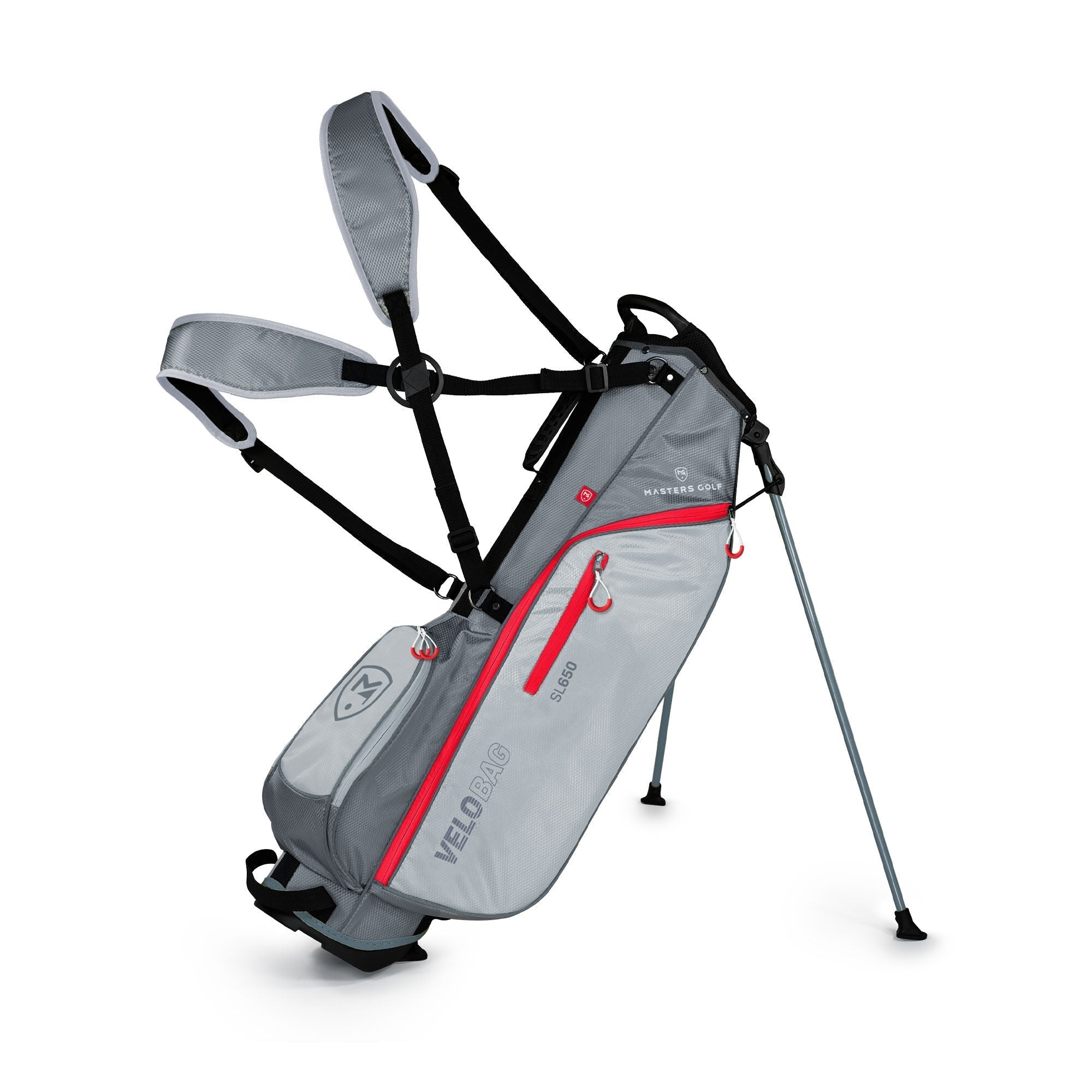 Masters SL650 Velo Golf Stand Bag - Grey/Light Grey - Evolution Golf | Masters Golf | Evolution Golf 