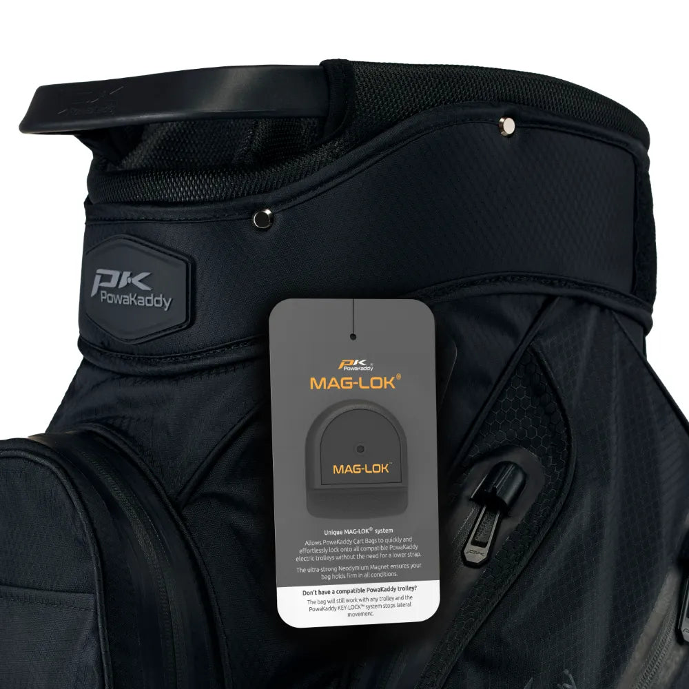 PowaKaddy Premium Tech Golf Bag - Gun Metal / Blue