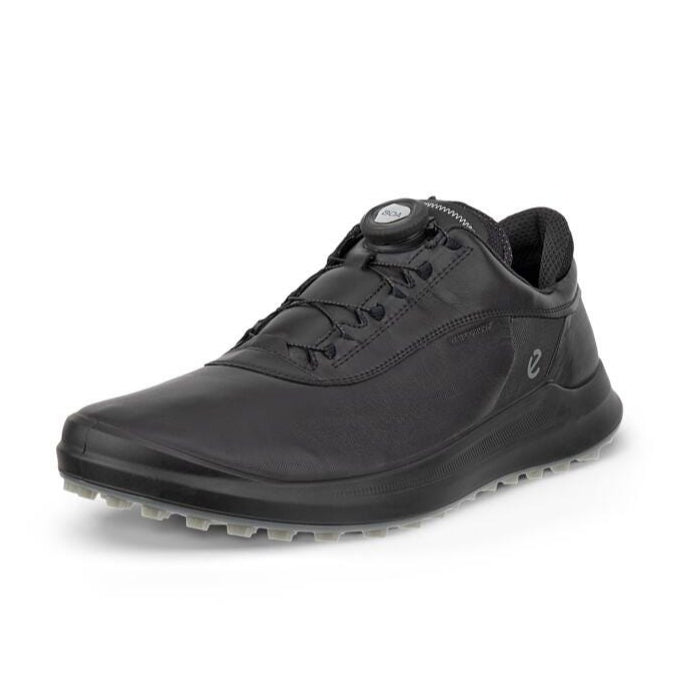 Ecco M Golf Core Leather BOA Golf Shoes - Black