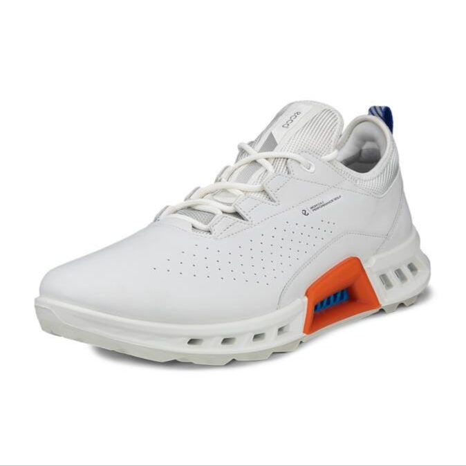 Ecco M Golf Biom C4 Golf Shoes - White/Mazarine Blue