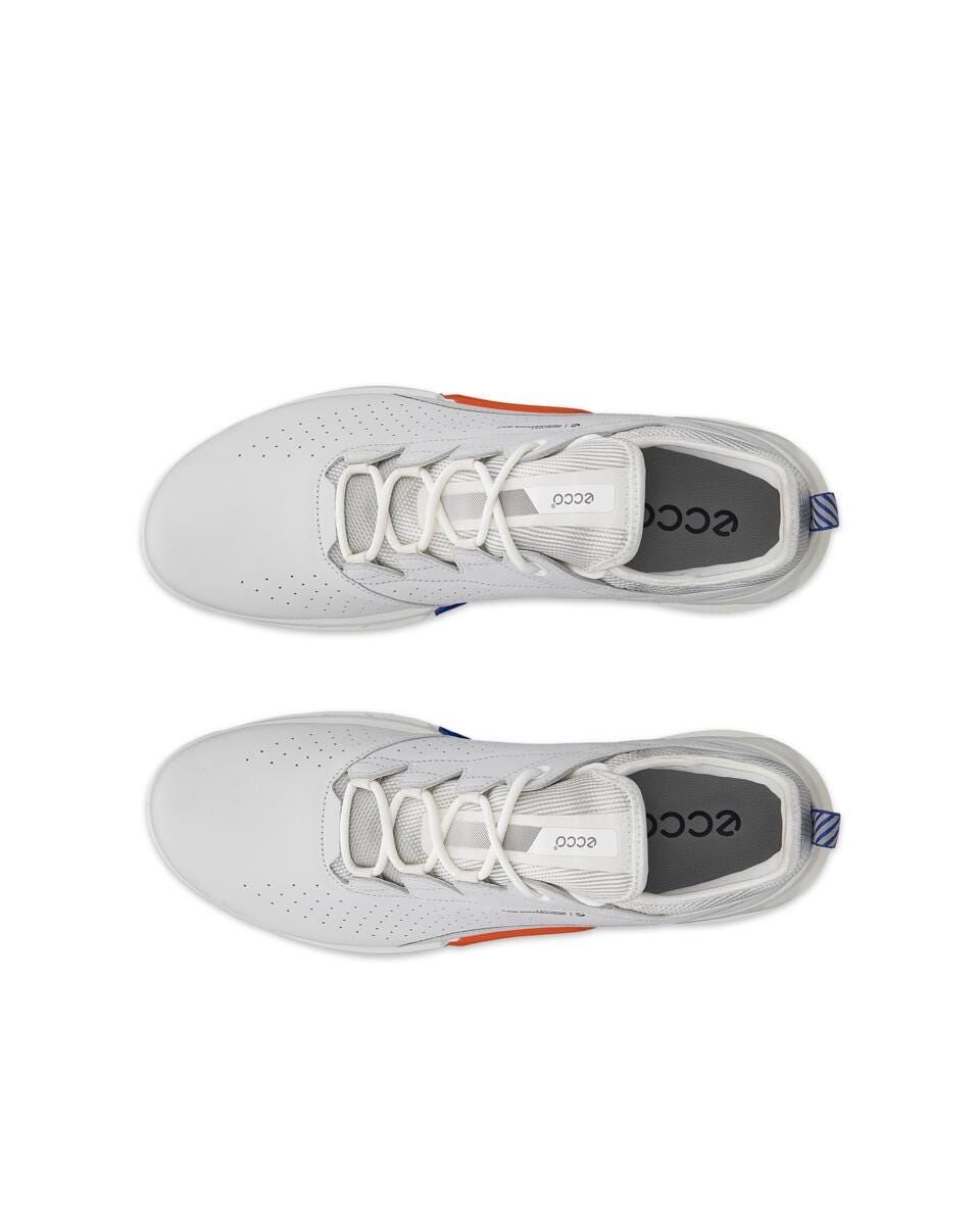 Ecco M Golf Biom C4 Golf Shoes - White/Mazarine Blue