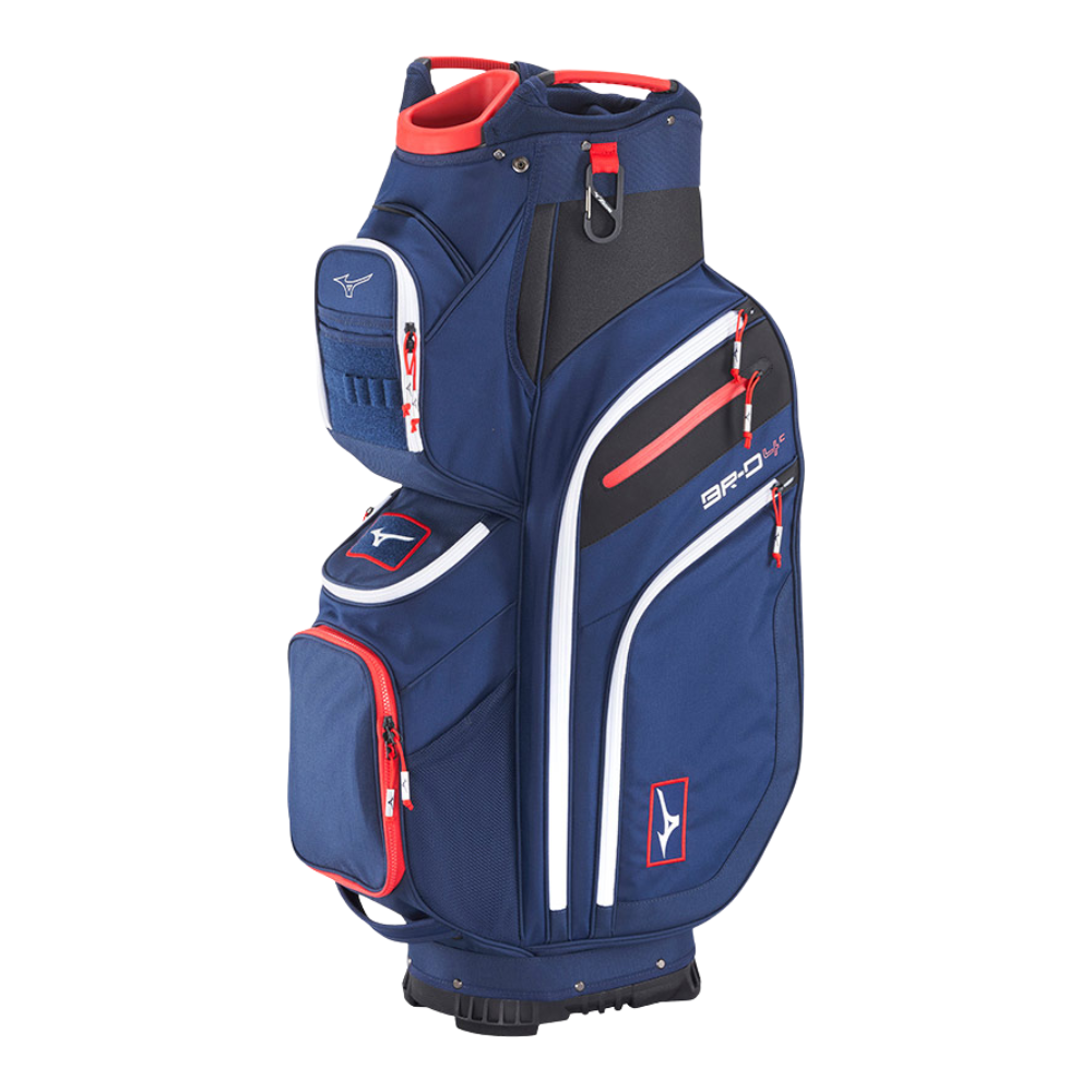Mizuno BR-D4 Cart Bag - Navy / Red