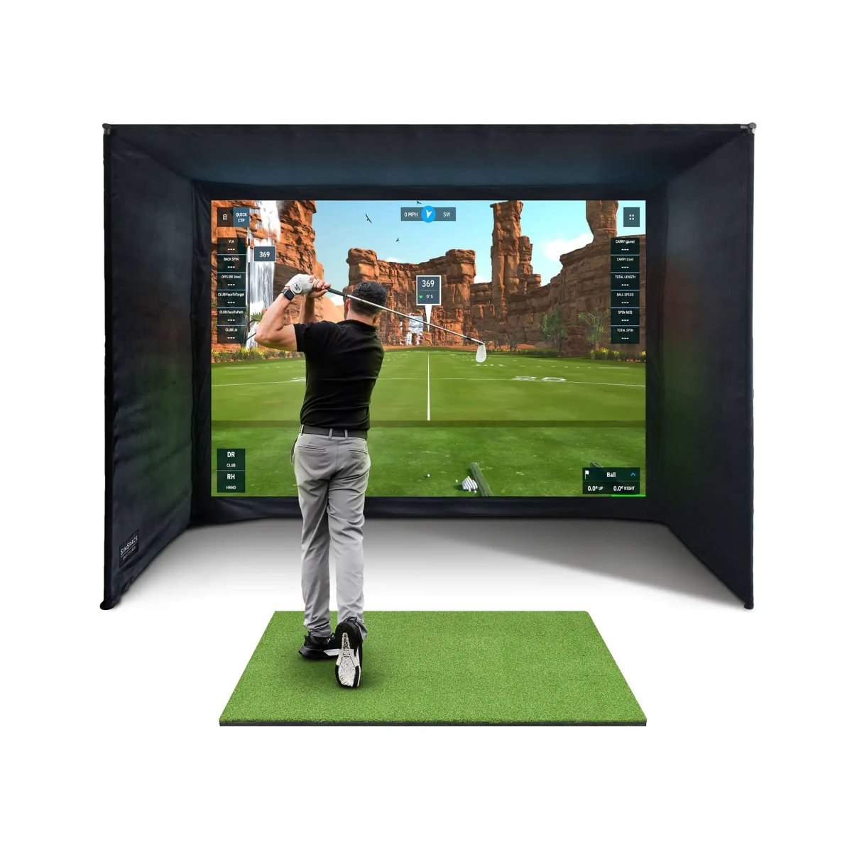 SimSpace (3) Professional Home Golf Enclosure - SimSpace