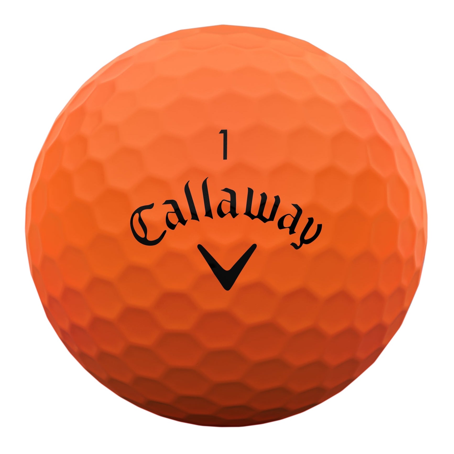 Callaway Supersoft Matte Orange Golf Balls (3 Ball Sleeve)