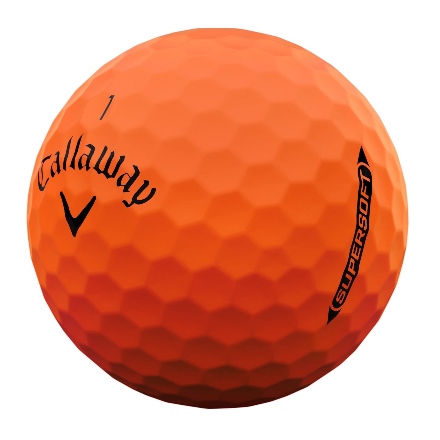 Callaway Supersoft Matte Orange Golf Balls (3 Ball Sleeve)