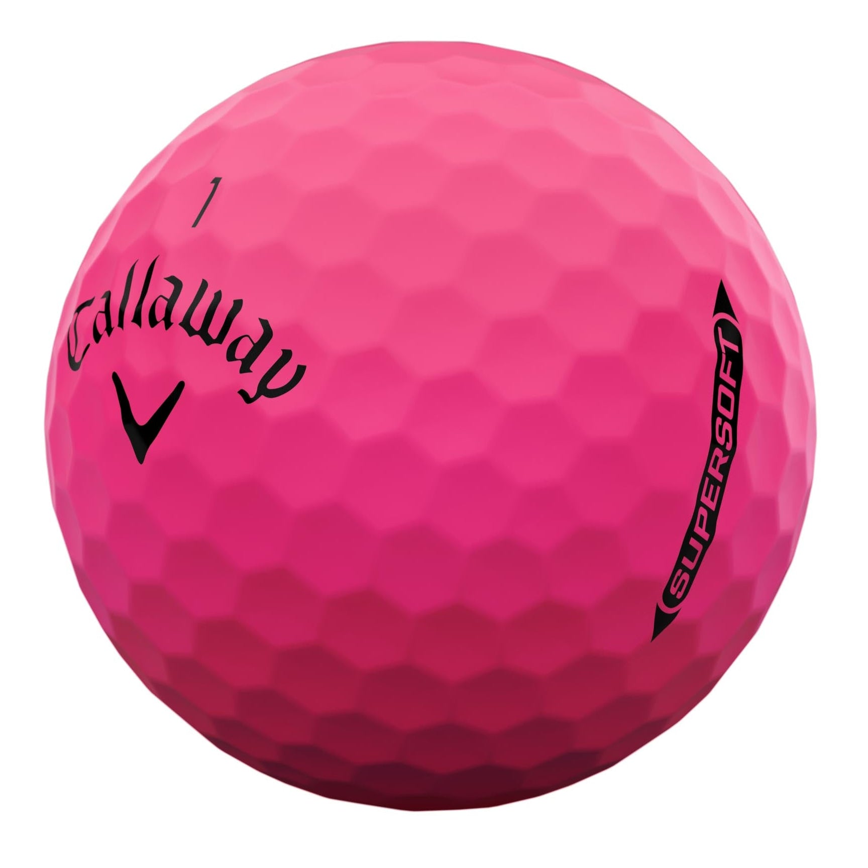 Callaway Supersoft Matte Pink Golf Balls (3 Ball Sleeve)