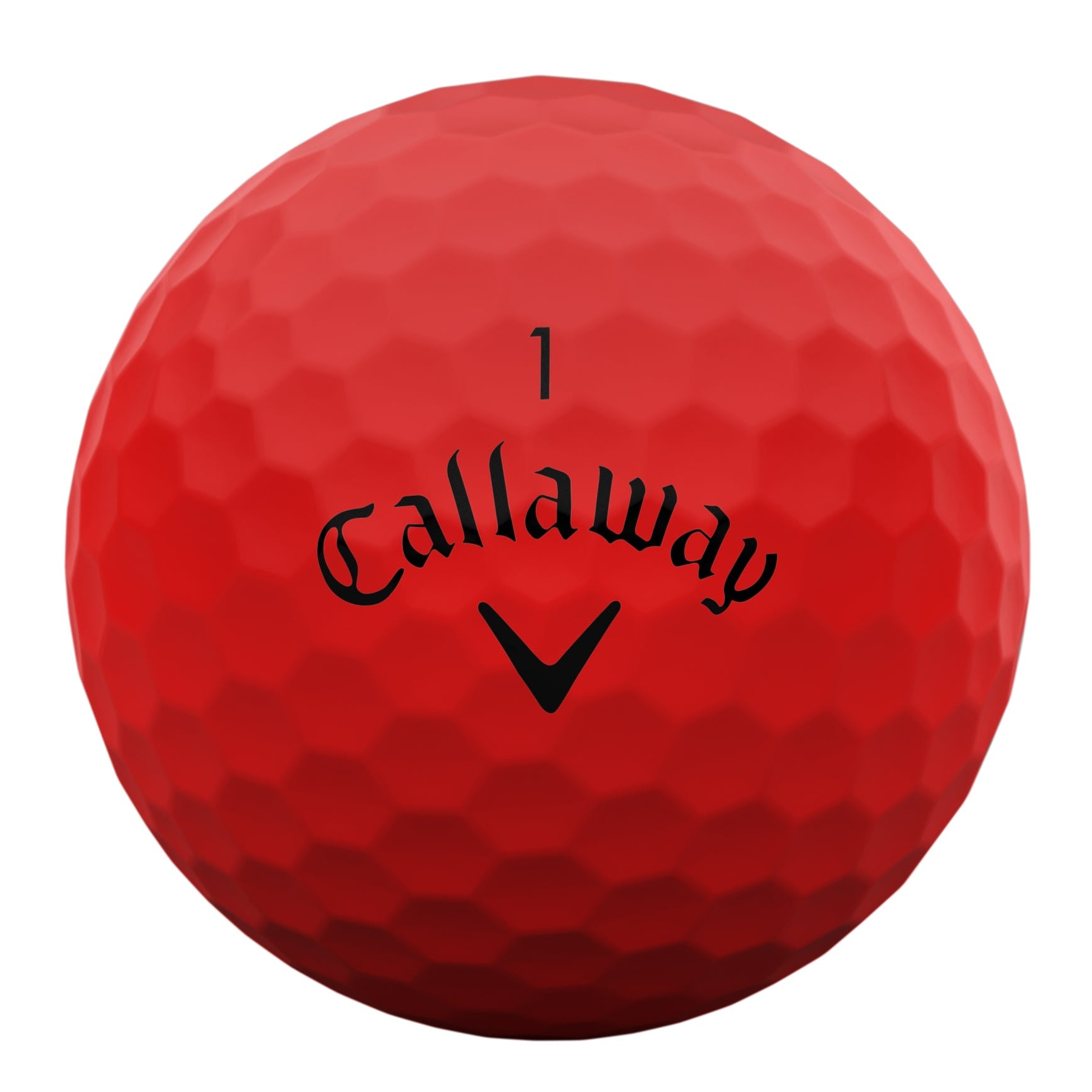 Callaway Supersoft Matte Red Golf Balls (3 Ball Sleeve)