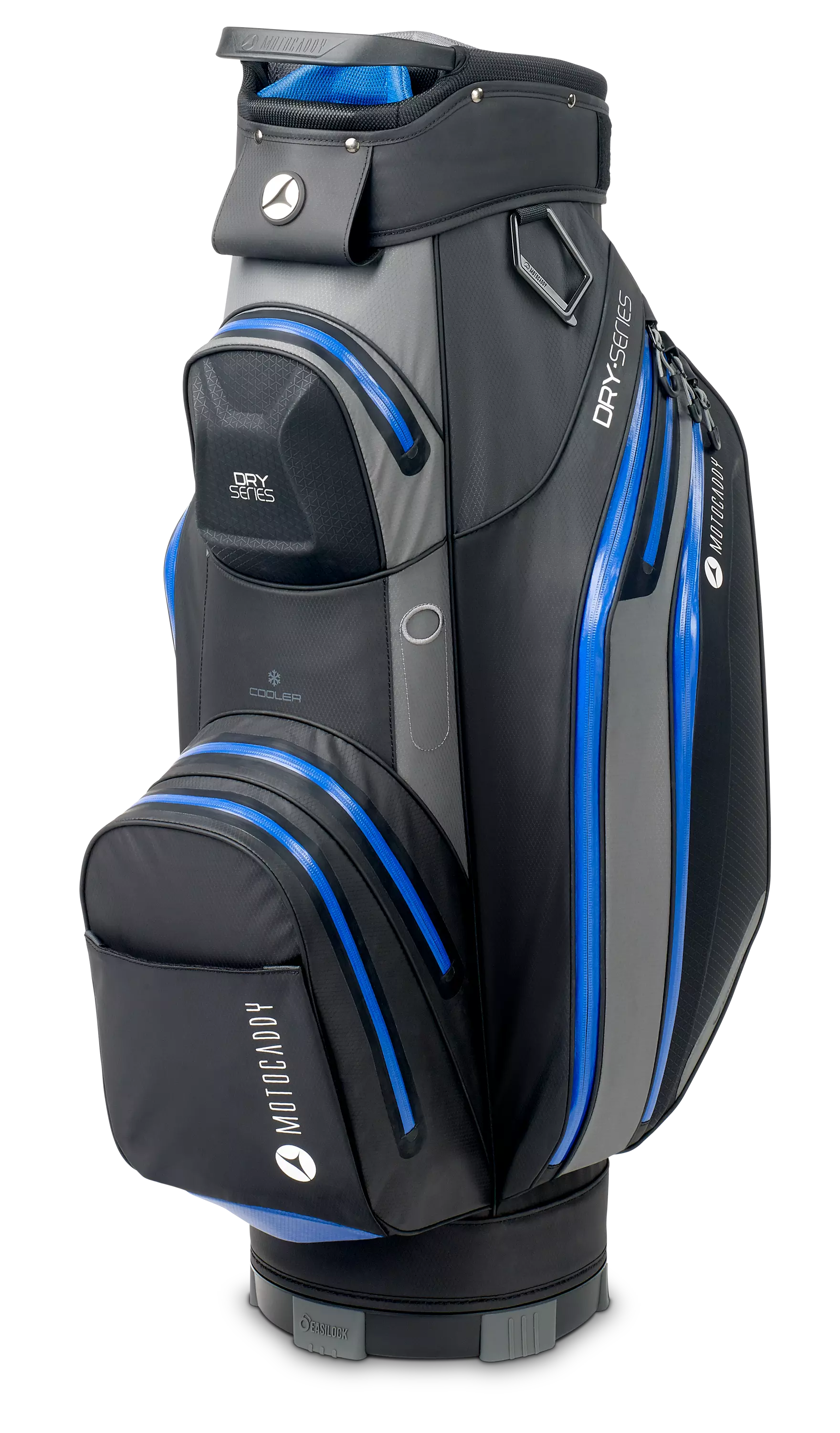 Motocaddy 2024 Dry Series Cart Bag - Charcoal/Blue