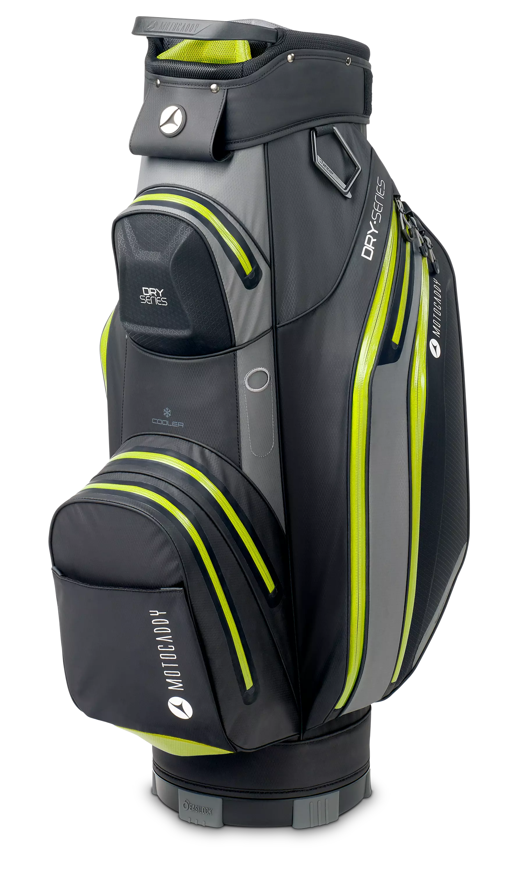 Motocaddy 2024 Dry Series Cart Bag - Charcoal/Lime