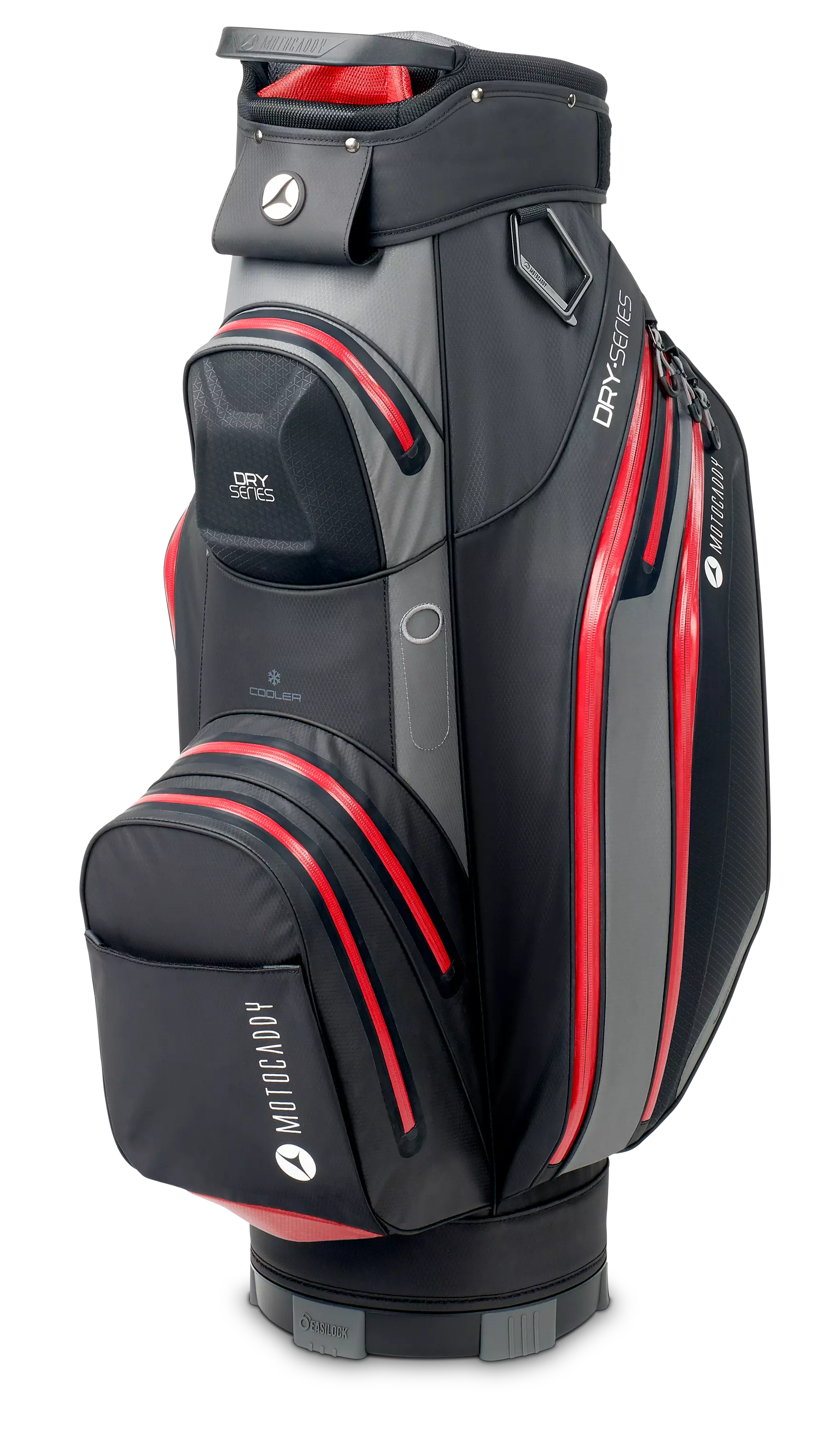 Motocaddy 2024 Dry Series Cart Bag - Charcoal/Red