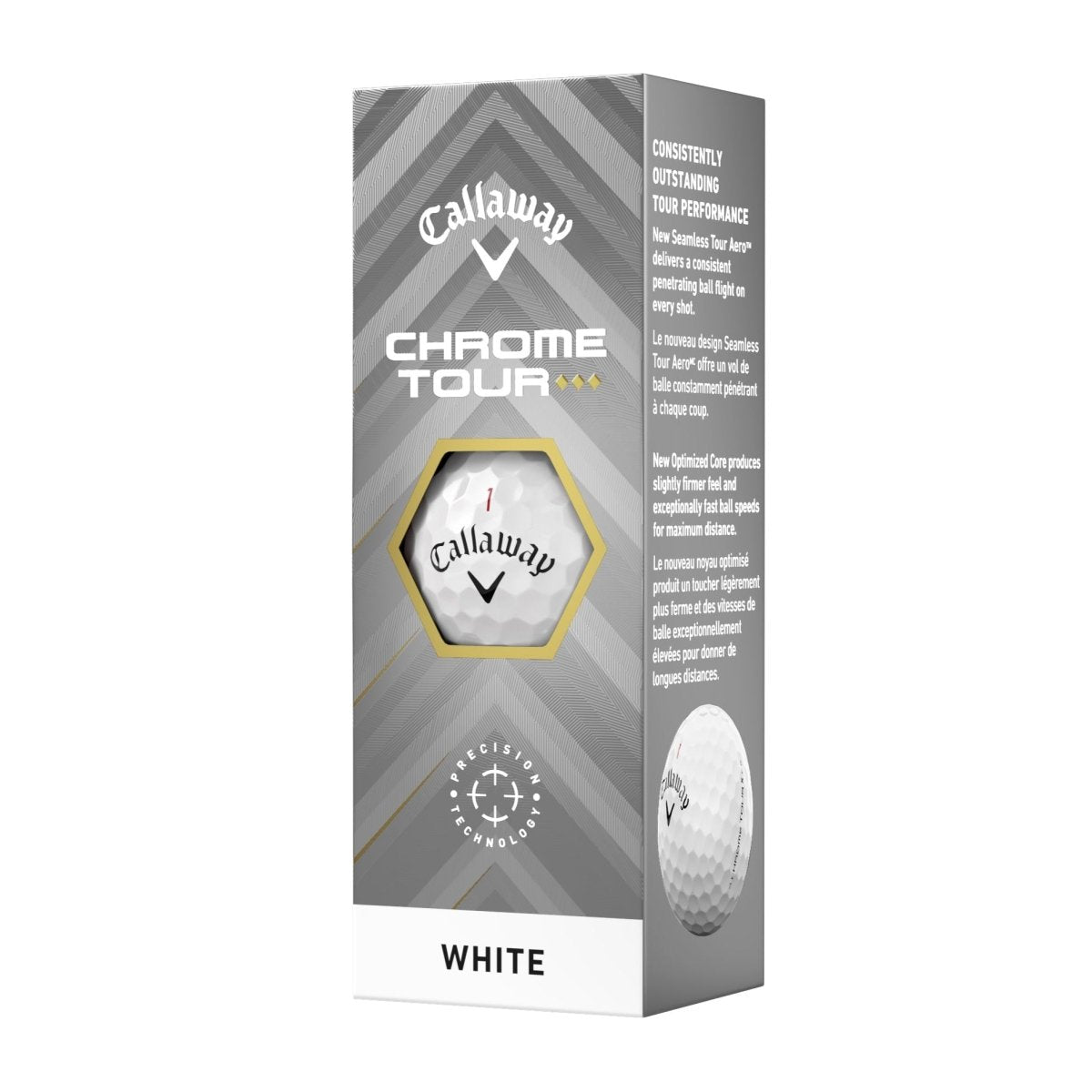 Callaway Chrome Tour Triple Diamond Golf Balls (3 Ball Sleeve) - Callaway