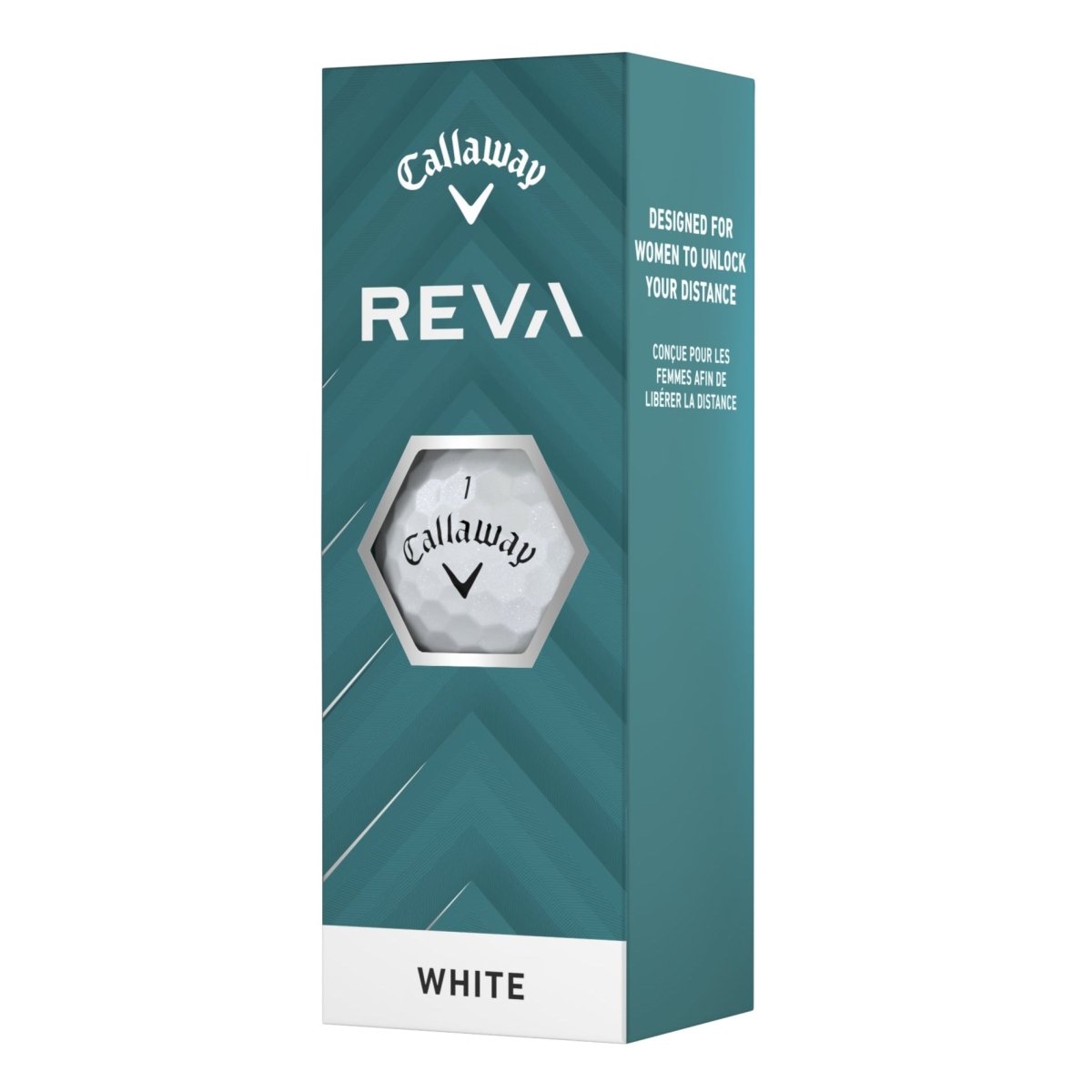 Callaway Reva Pearl Golf Balls (3 Ball Sleeve) - Callaway