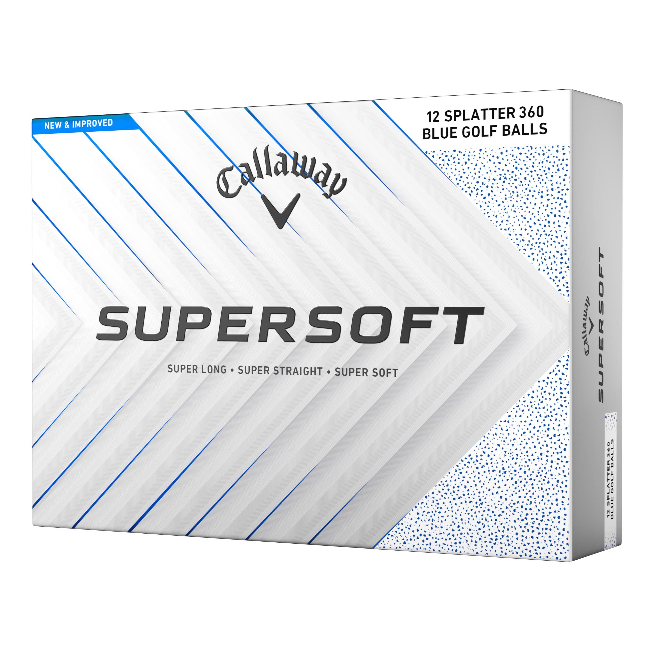 Callaway Supersoft Splatter Blue Golf Balls