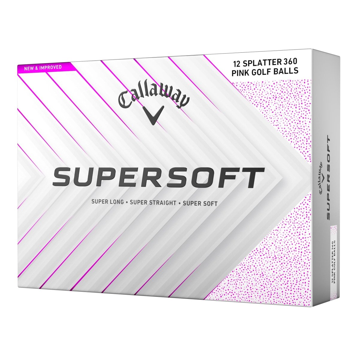 Callaway Supersoft Splatter Pink Golf Balls - Callaway