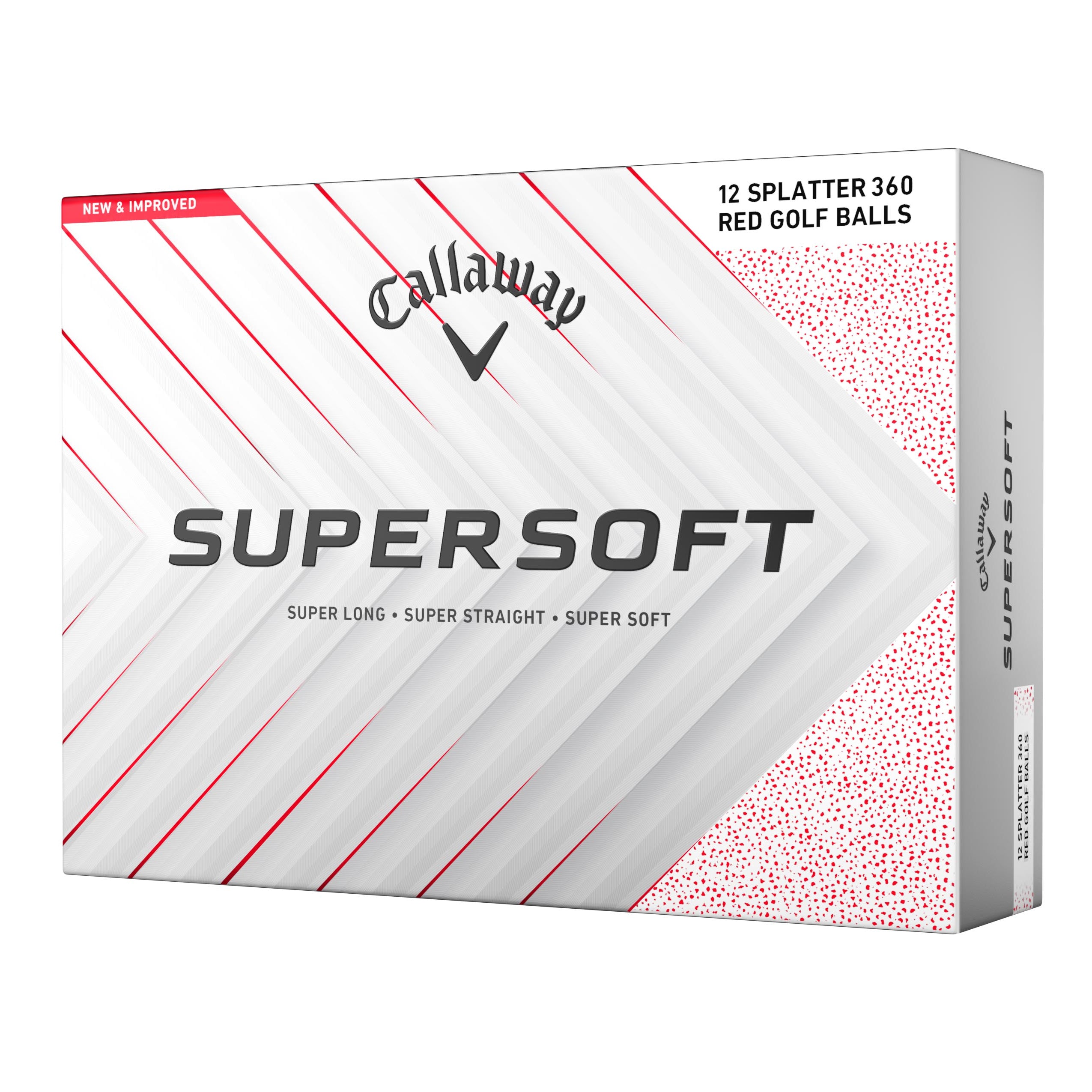 Callaway Supersoft Splatter Red Golf Balls