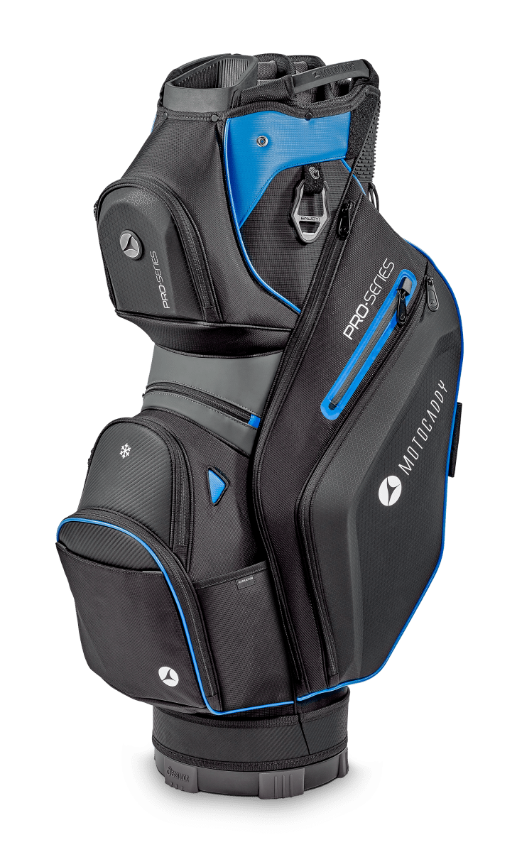 Motocaddy 2025 Pro Series Cart Bag - Black / Blue - Motocaddy