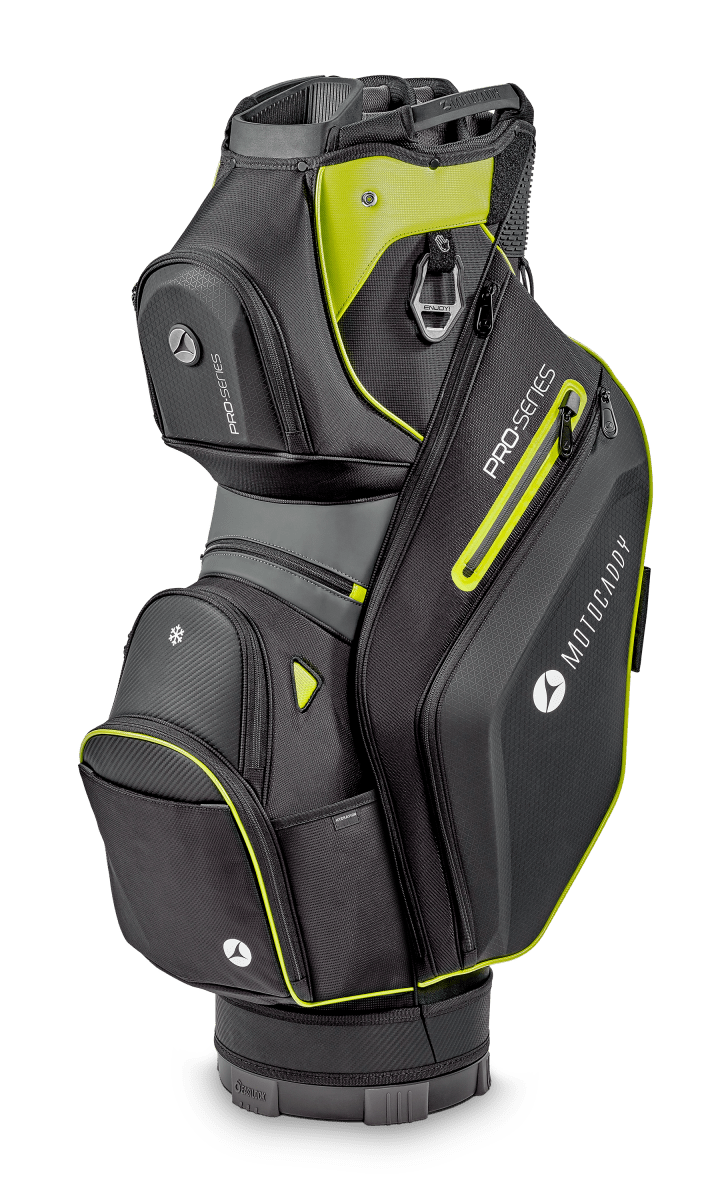 Motocaddy 2025 Pro Series Cart Bag - Black / Lime - Motocaddy