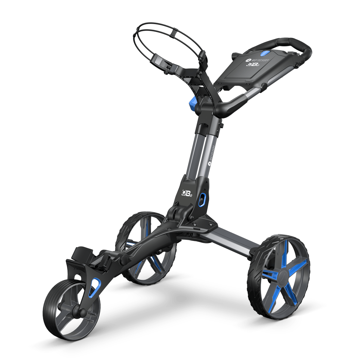 Motocaddy QB2 Push Trolley 25 - Blue / Graphite - Motocaddy
