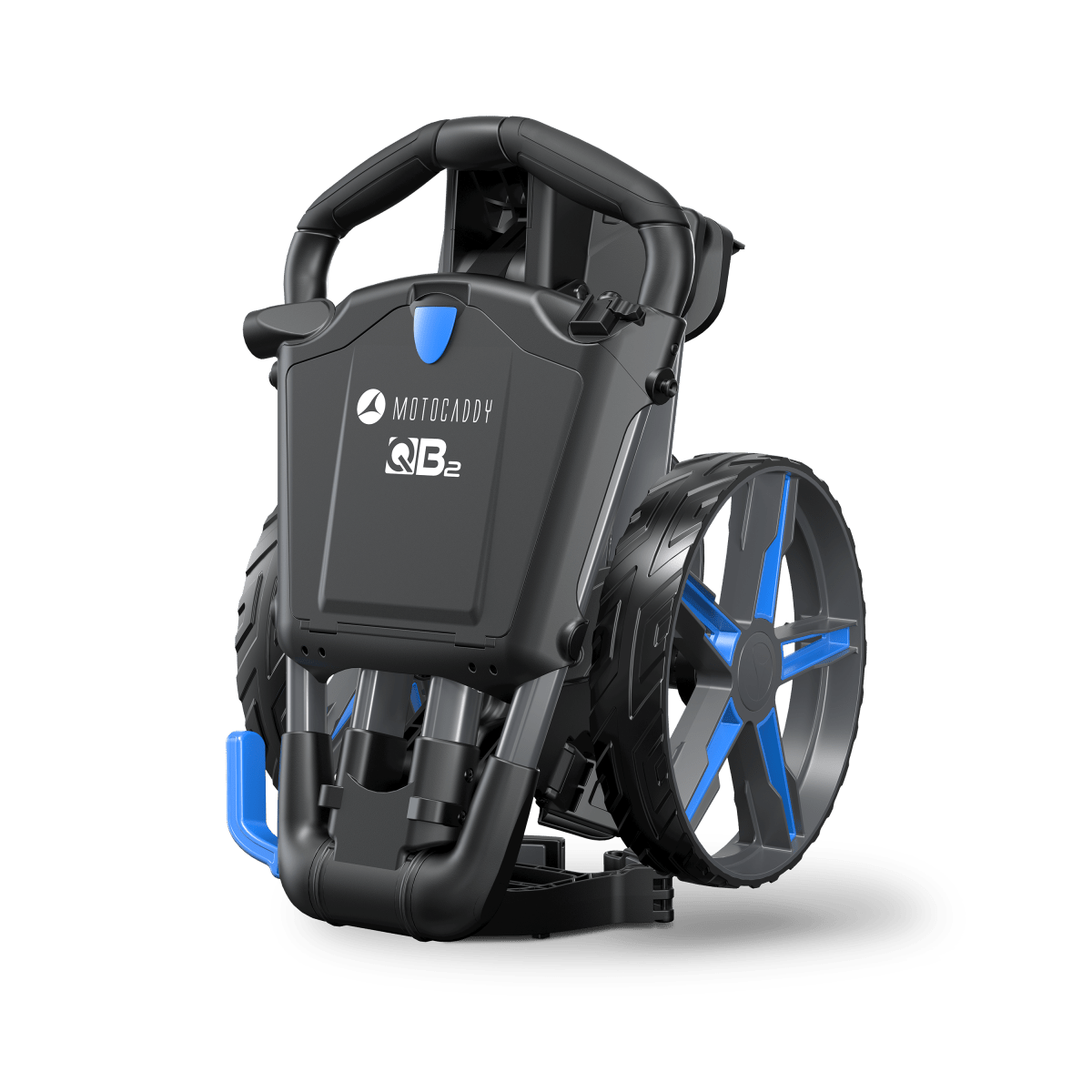 Motocaddy QB2 Push Trolley 25 - Blue / Graphite - Motocaddy