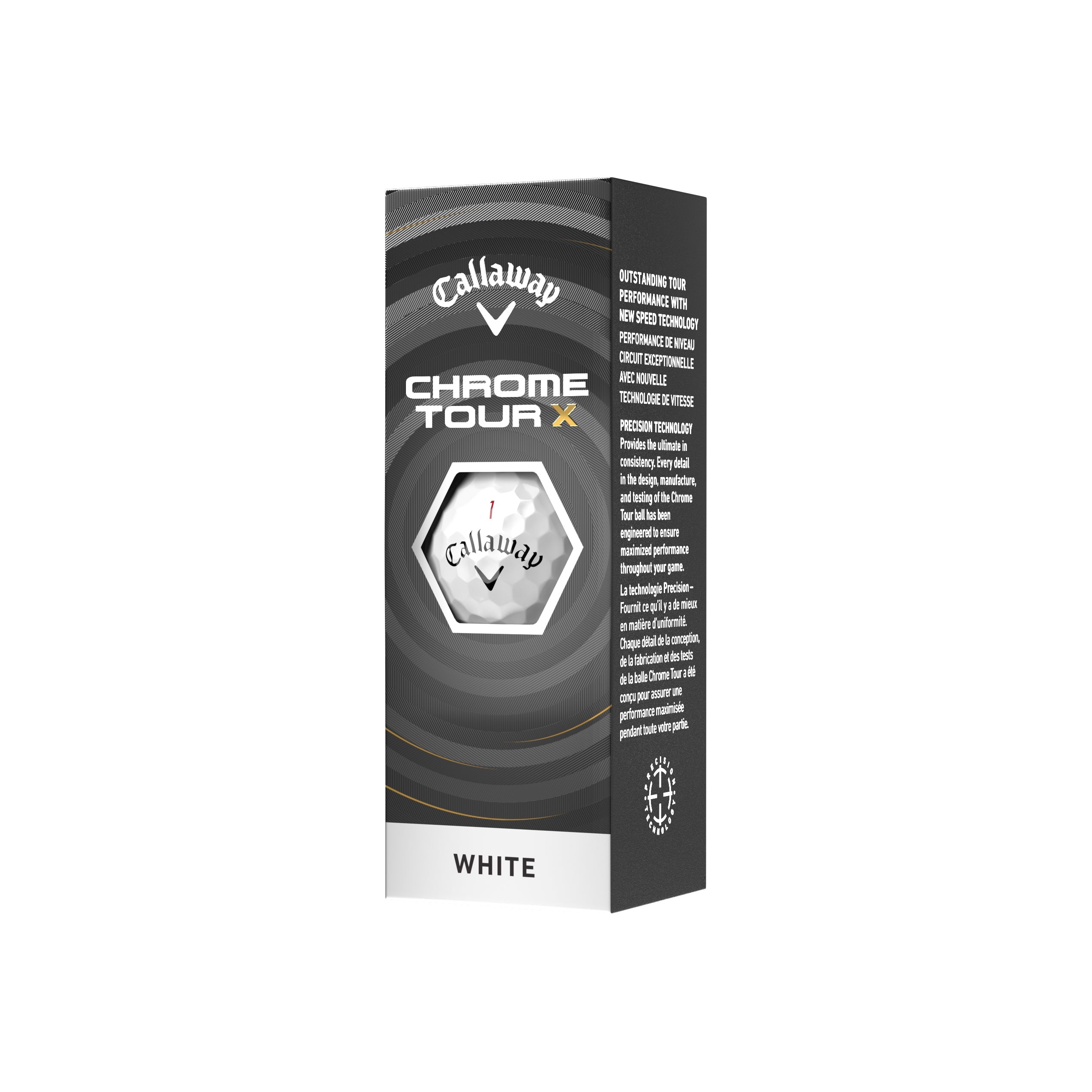 Callaway Chrome Tour X 2026 Golf Balls (3 Ball Sleeve)