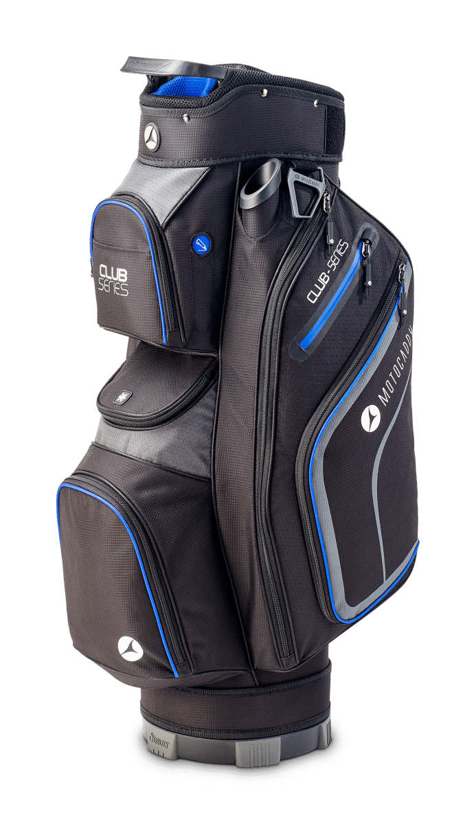 Motocaddy 2026 Club Series Golf Cart Bag - Black/Blue - Motocaddy