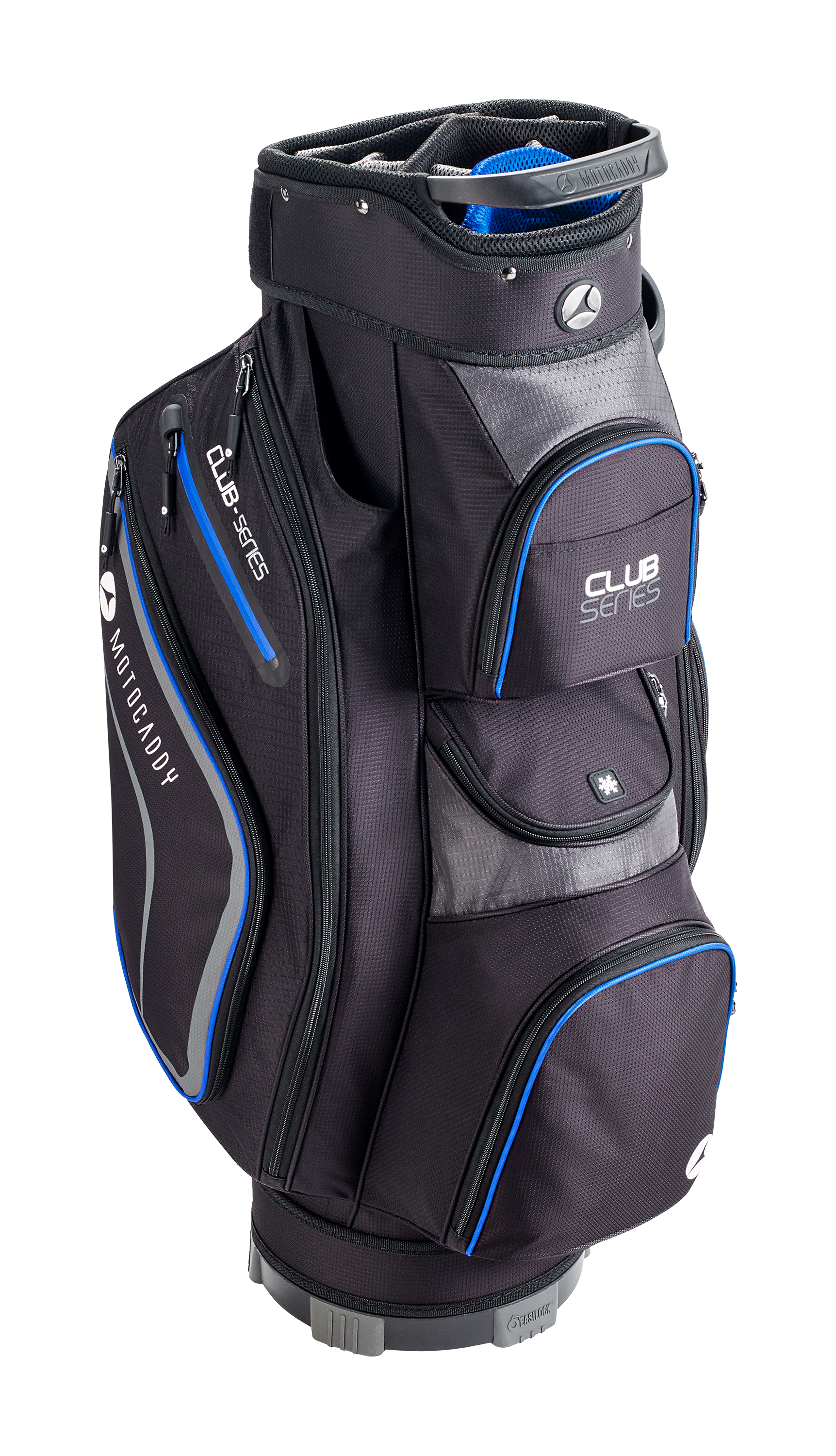 Motocaddy 2026 Club Series Golf Cart Bag - Black/Blue