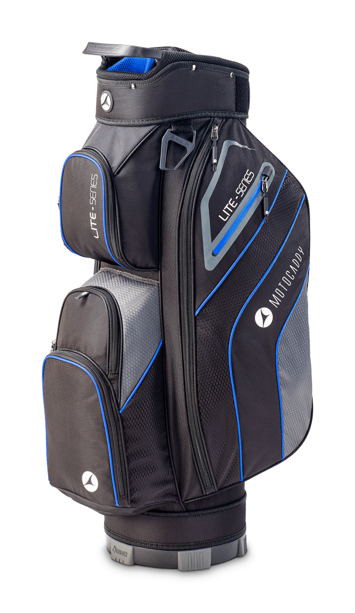 Motocaddy 2026 Lite Series Golf Cart Bag - Black/Blue - Motocaddy