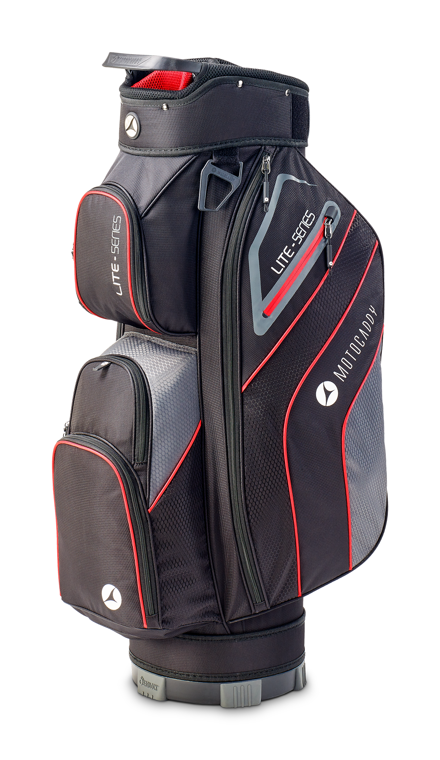 Motocaddy 2026 Lite Series Golf Cart Bag - Black/Red
