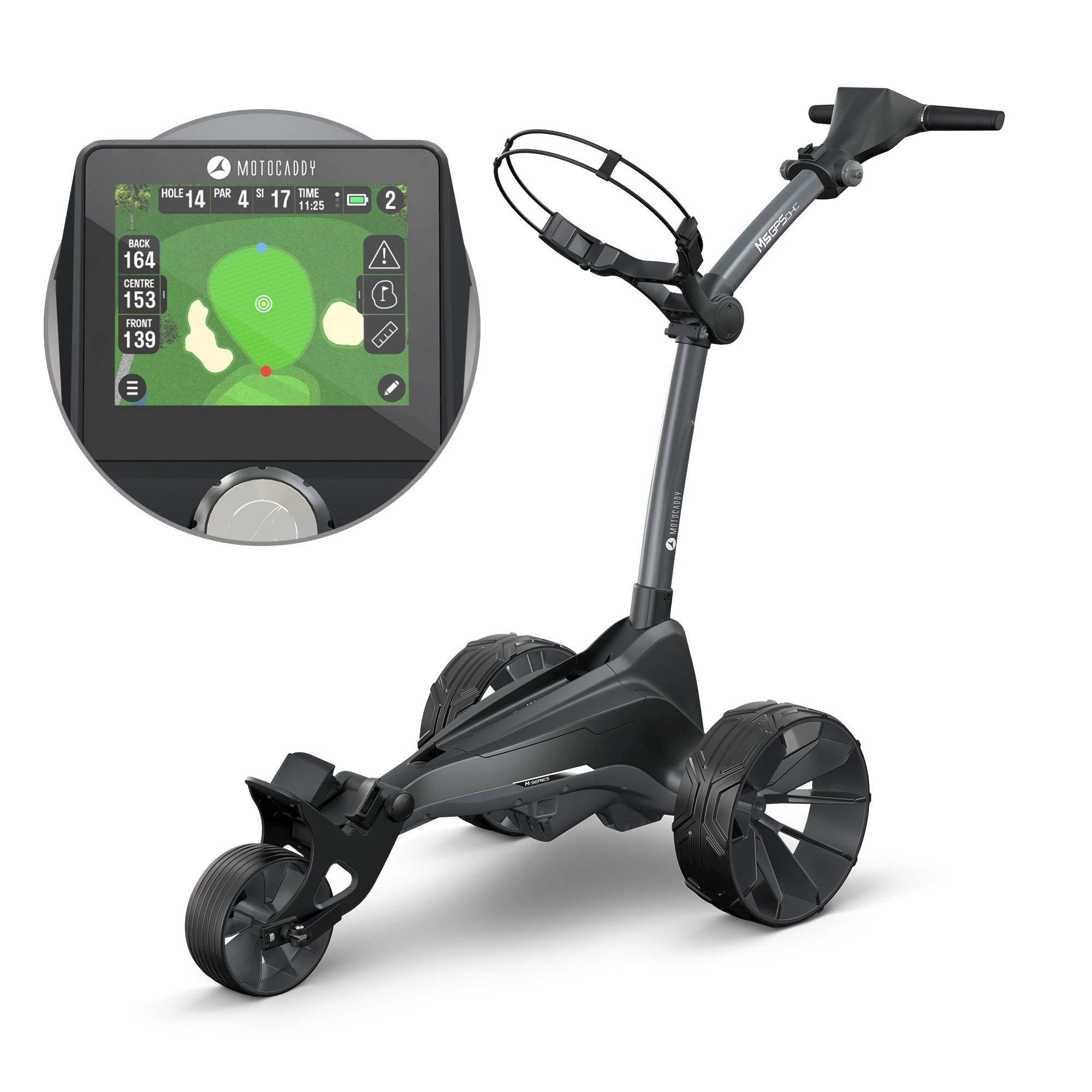 Motocaddy 2026 M5 GPS DHC Ultra Lithium Golf Trolley