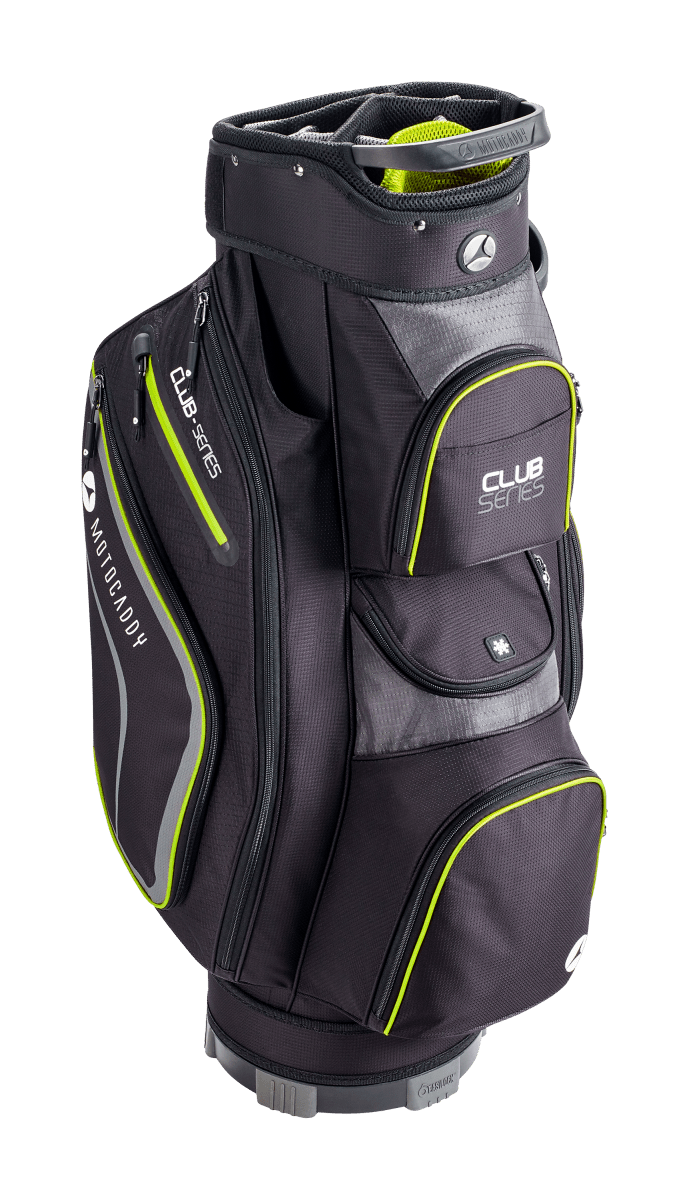Motocaddy 2026 Club Series Golf Cart Bag - Black/Lime - Motocaddy