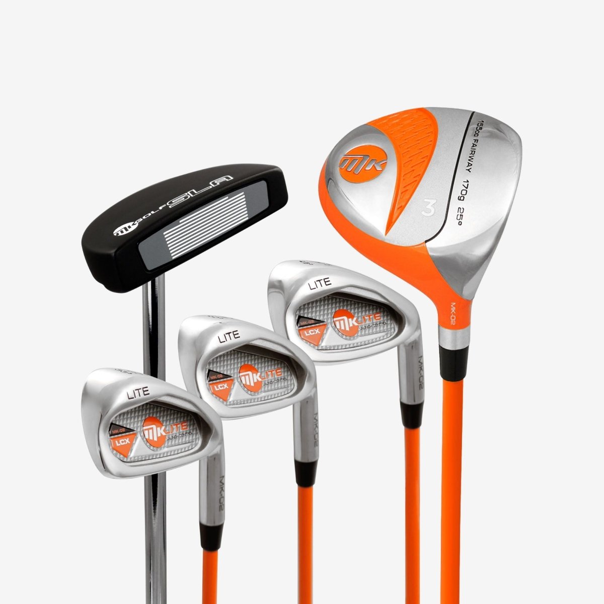MKids Lite Junior Half Set / 6 - 8 Years / Orange - Masters Golf