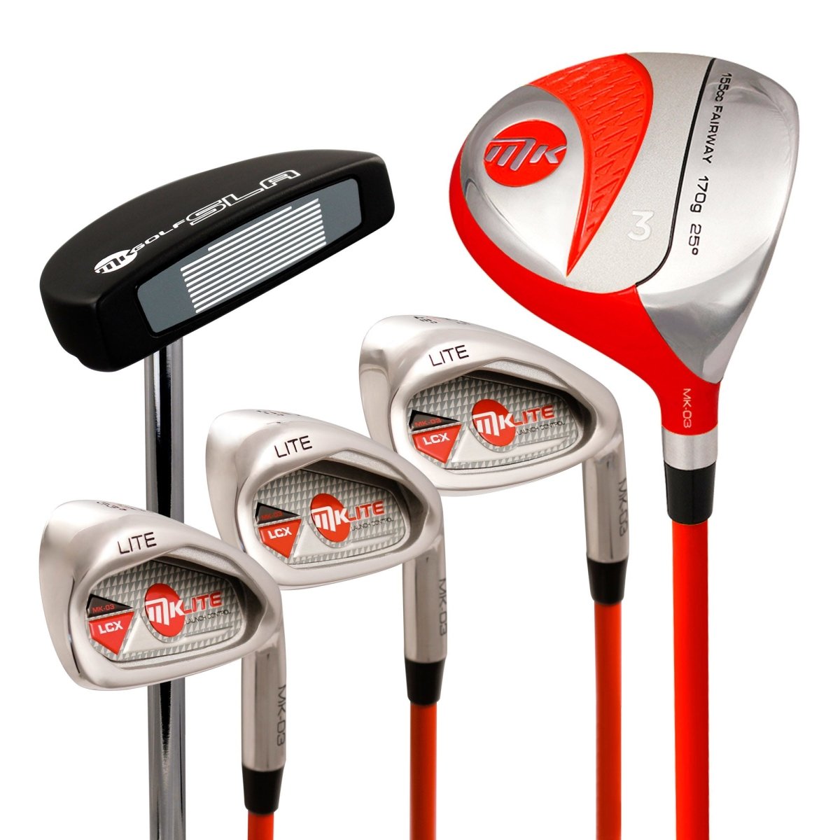 MKids Lite Junior Half Set / 7 - 9 Years / Red - Masters Golf