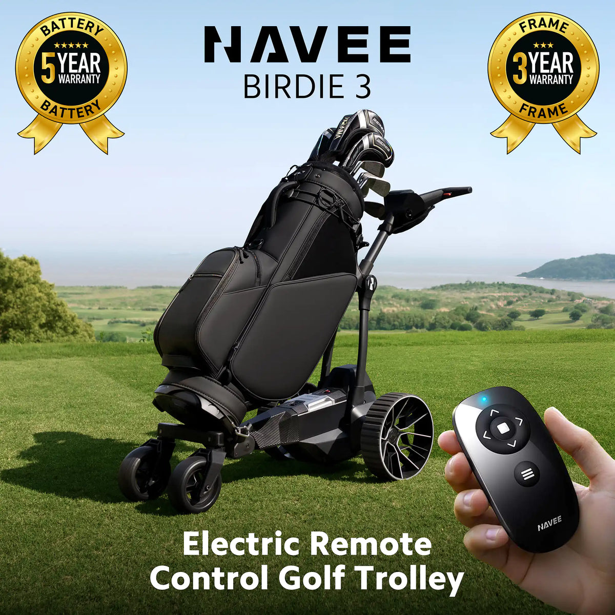 NAVEE Birdie 3 Remote Electric Golf Trolley