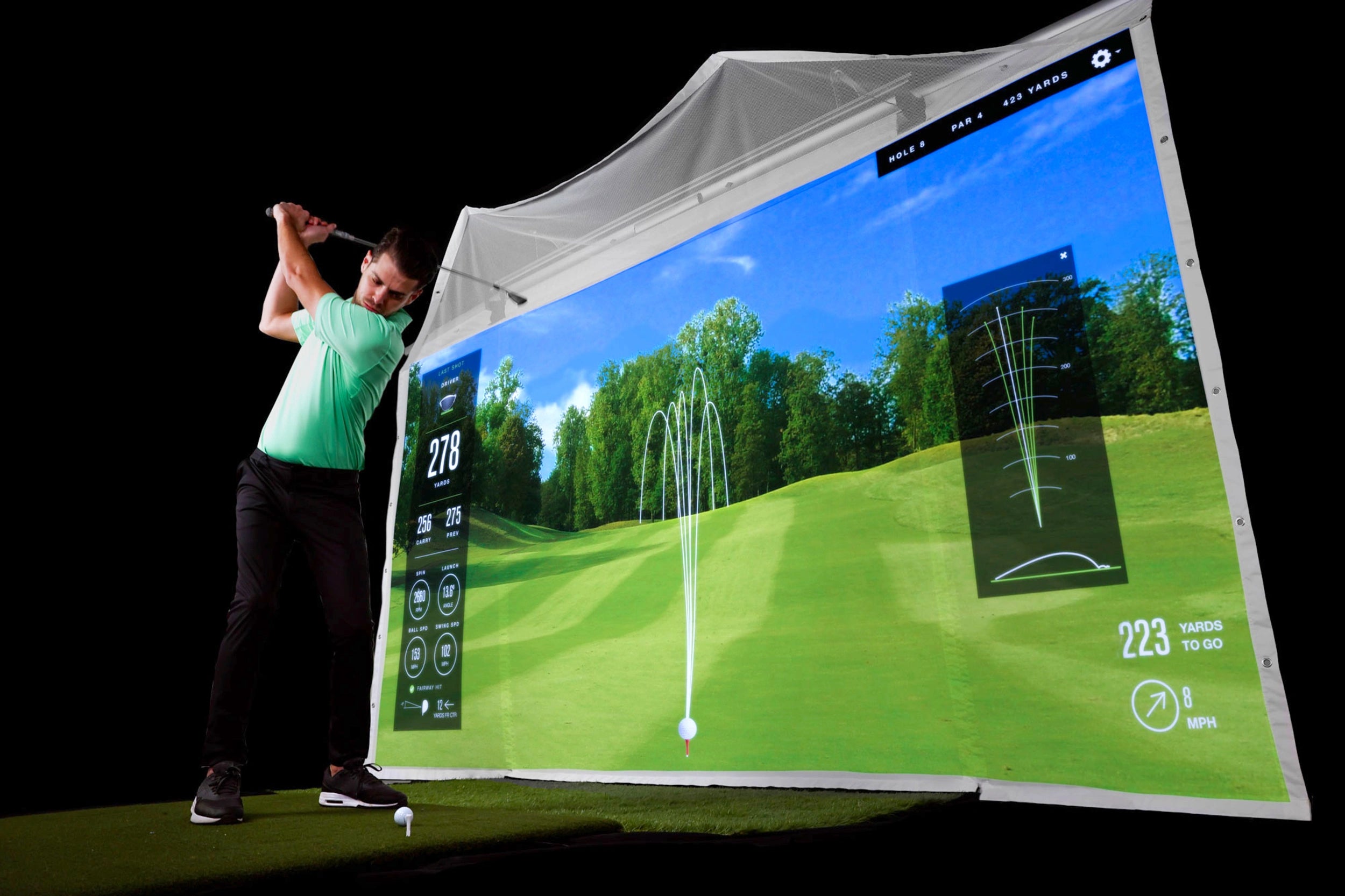 HomeCourse ProScreen 180 Golf Screen