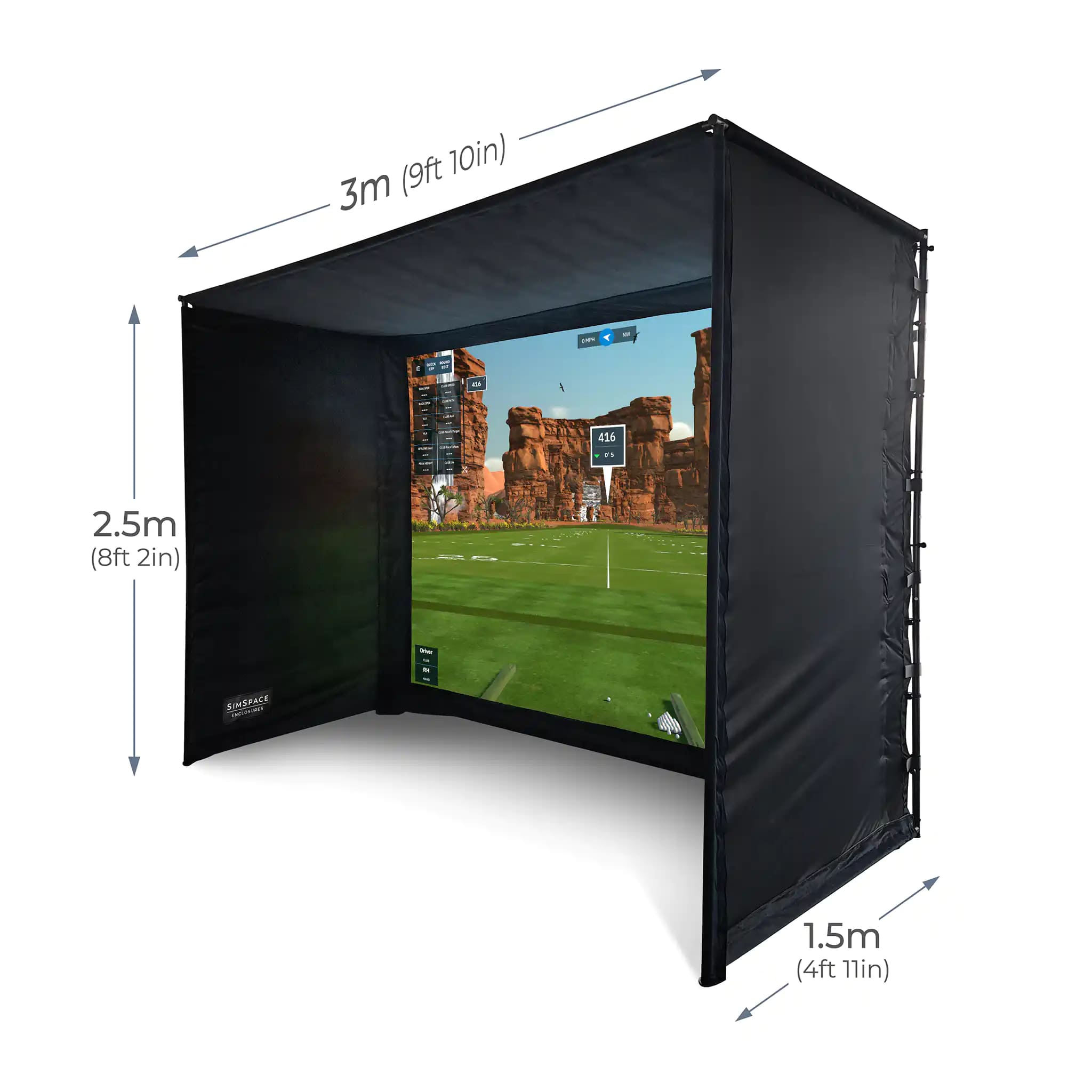 SimSpace (2) Professional Home Golf Enclosure