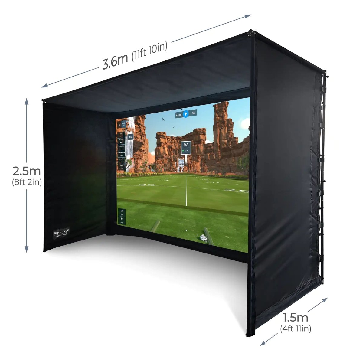 SimSpace (3) Professional Home Golf Enclosure - SimSpace
