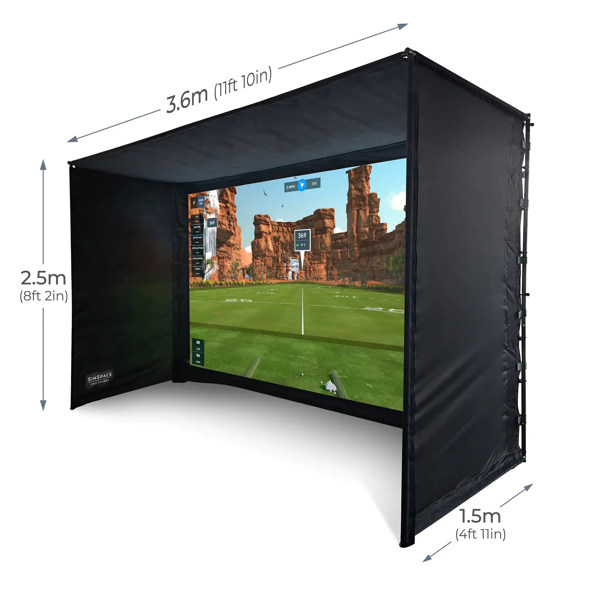 SimSpace (3) Professional Home Golf Enclosure