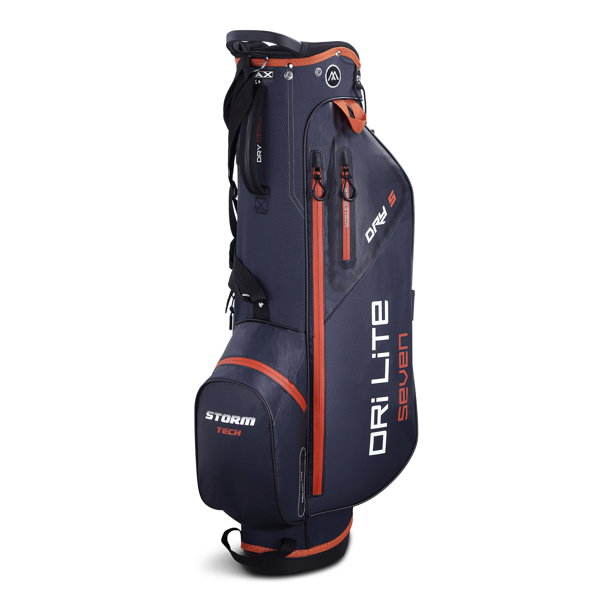 Big Max Dri Lite Seven G Golf Stand Bag - Steelblue / Rust