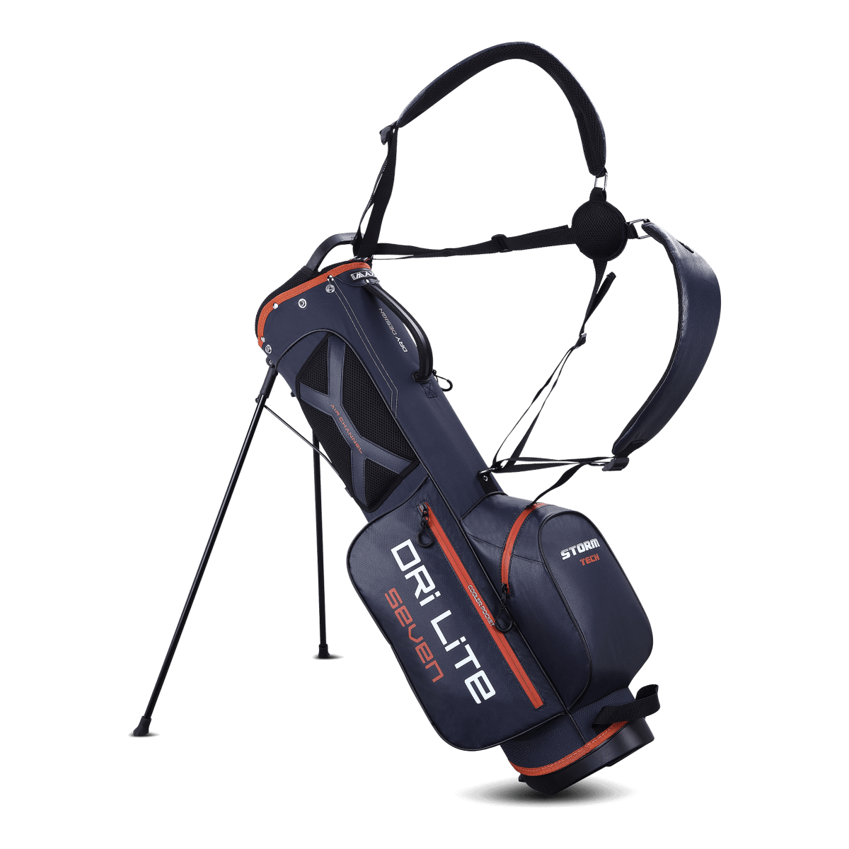 Big Max Dri Lite Seven G Golf Stand Bag - Steelblue / Rust - Big Max