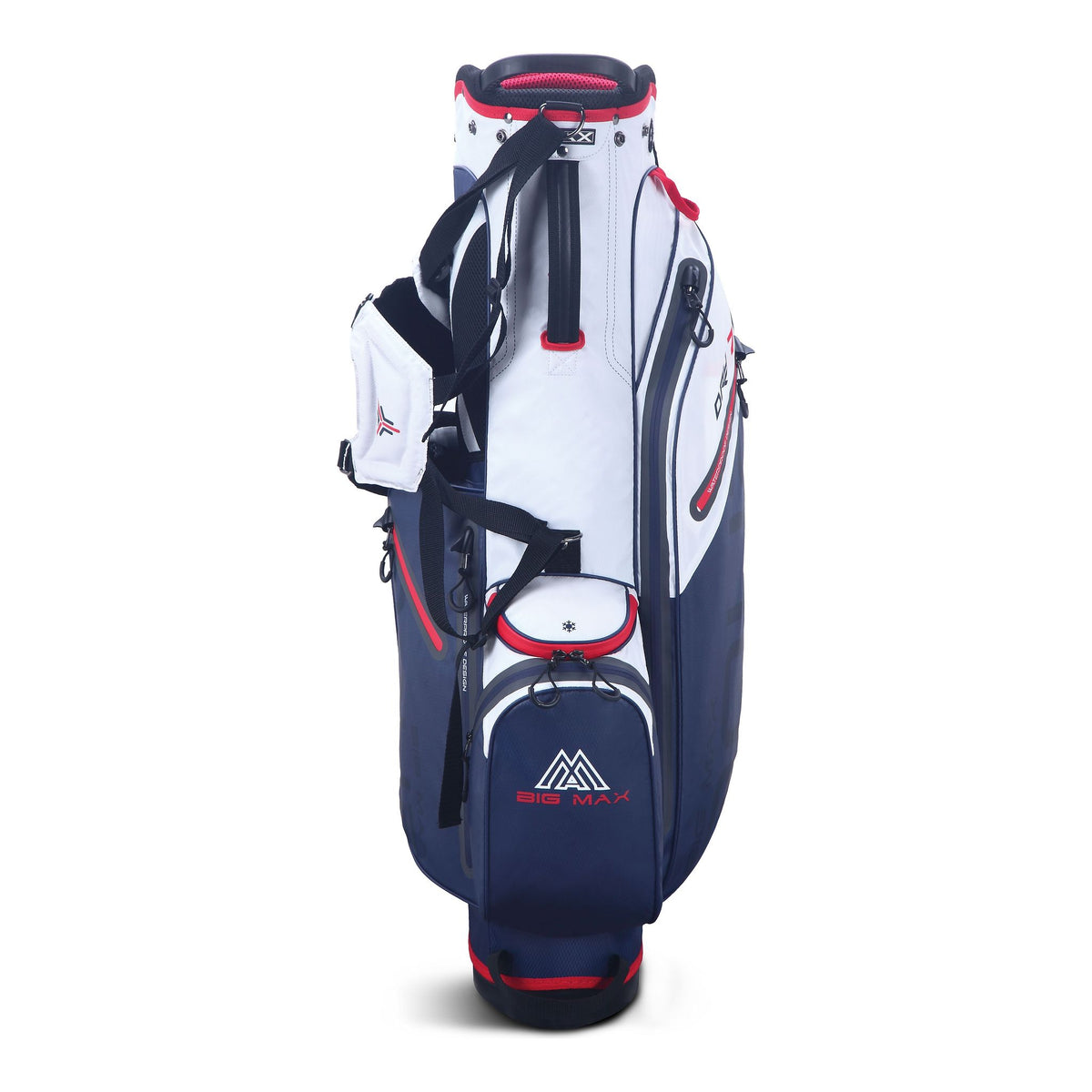 Big Max Dri Lite Seven G Golf Stand Bag - Navy / White / Red