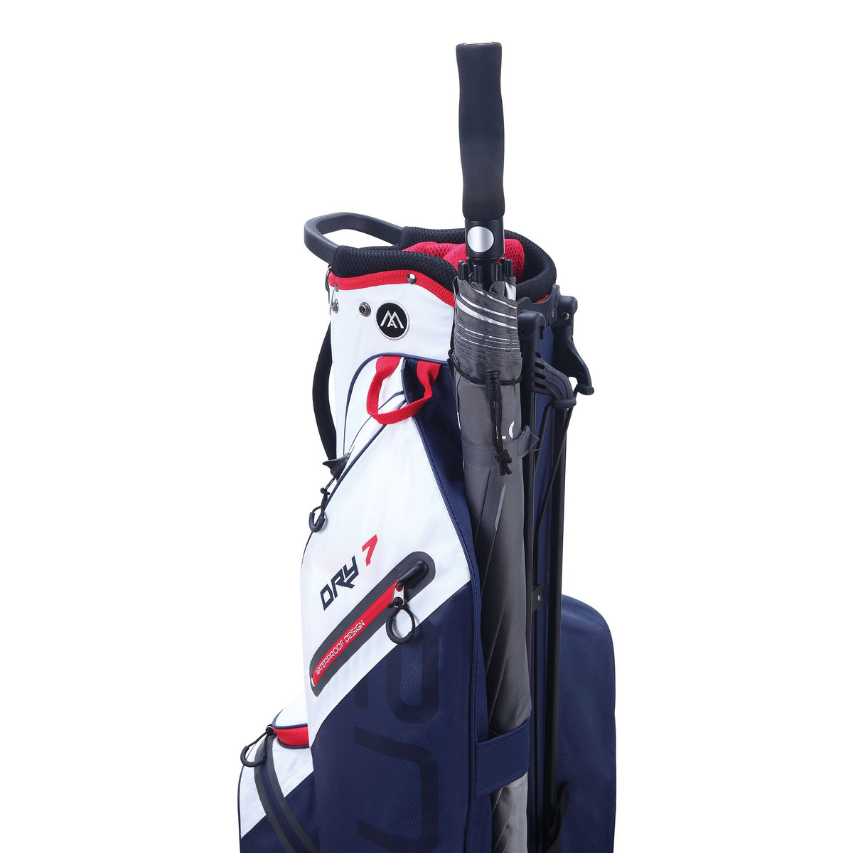 Big Max Dri Lite Seven G Golf Stand Bag - Navy / White / Red