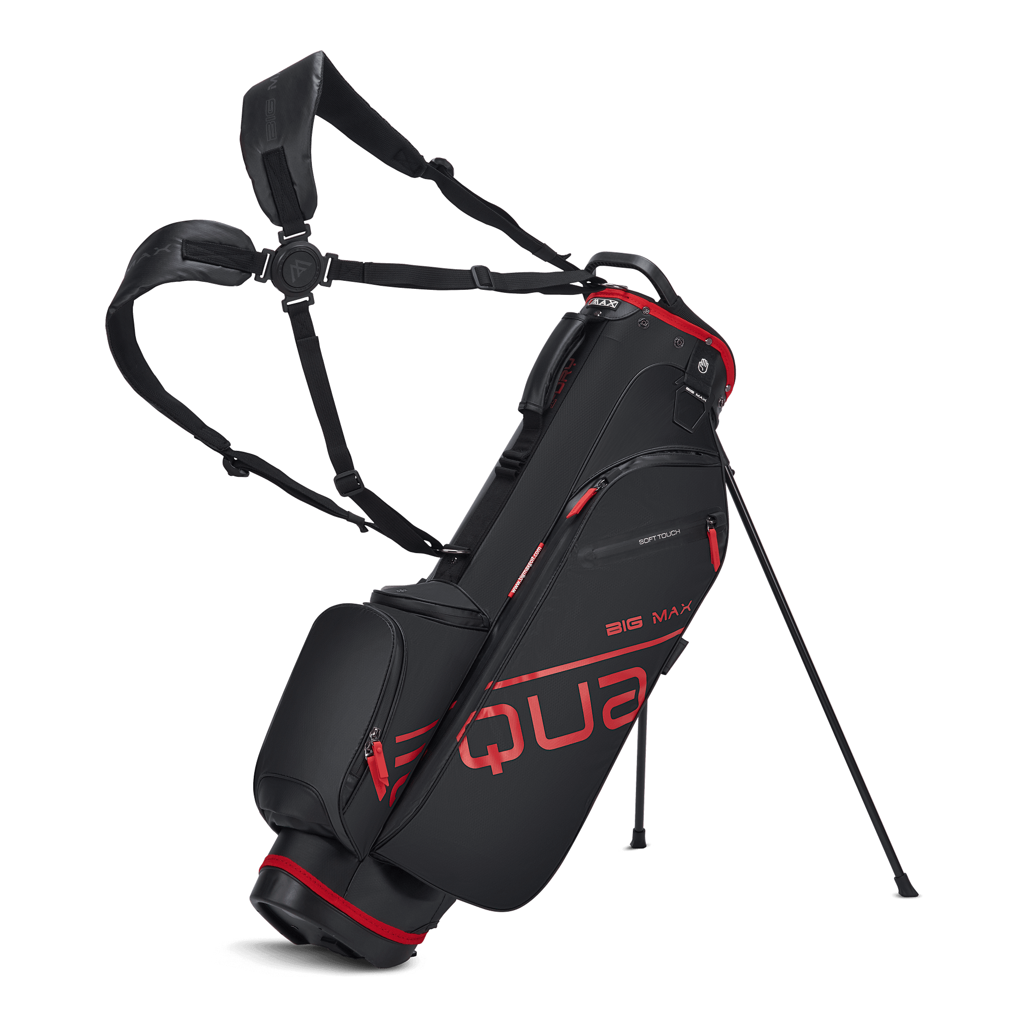 Big Max Aqua Seven H Golf Bag - Black / Red
