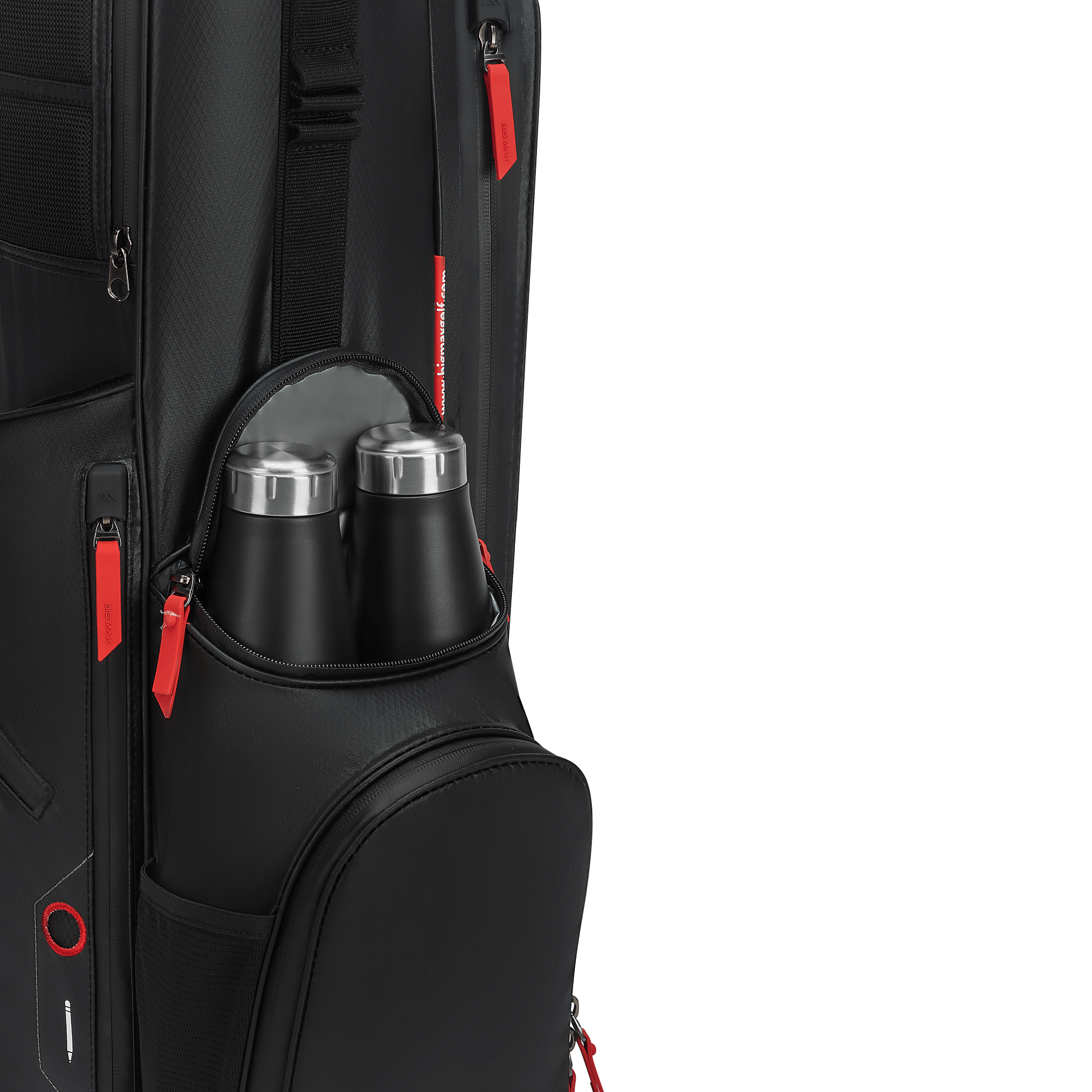 Big Max Aqua Seven H Golf Bag - Black / Red